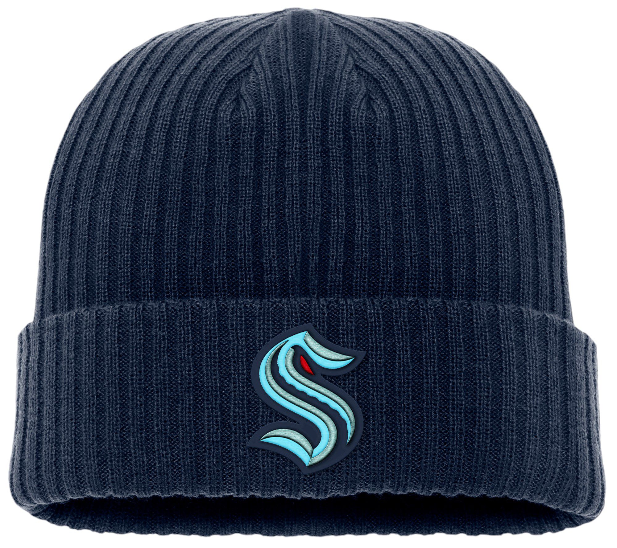 NHL Adult Seattle Kraken 2024 Core Navy Cuff Beanie product image