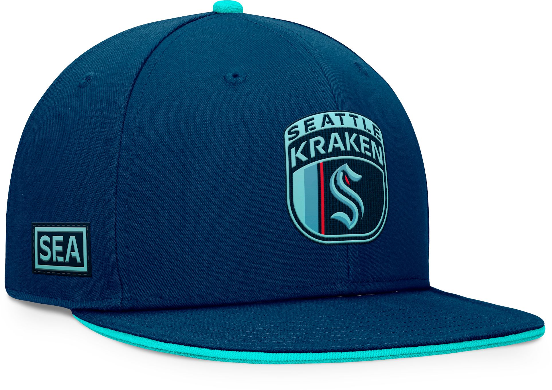NHL Adult Seattle Kraken 2024-2025 Draft Navy Snapback Hat product image