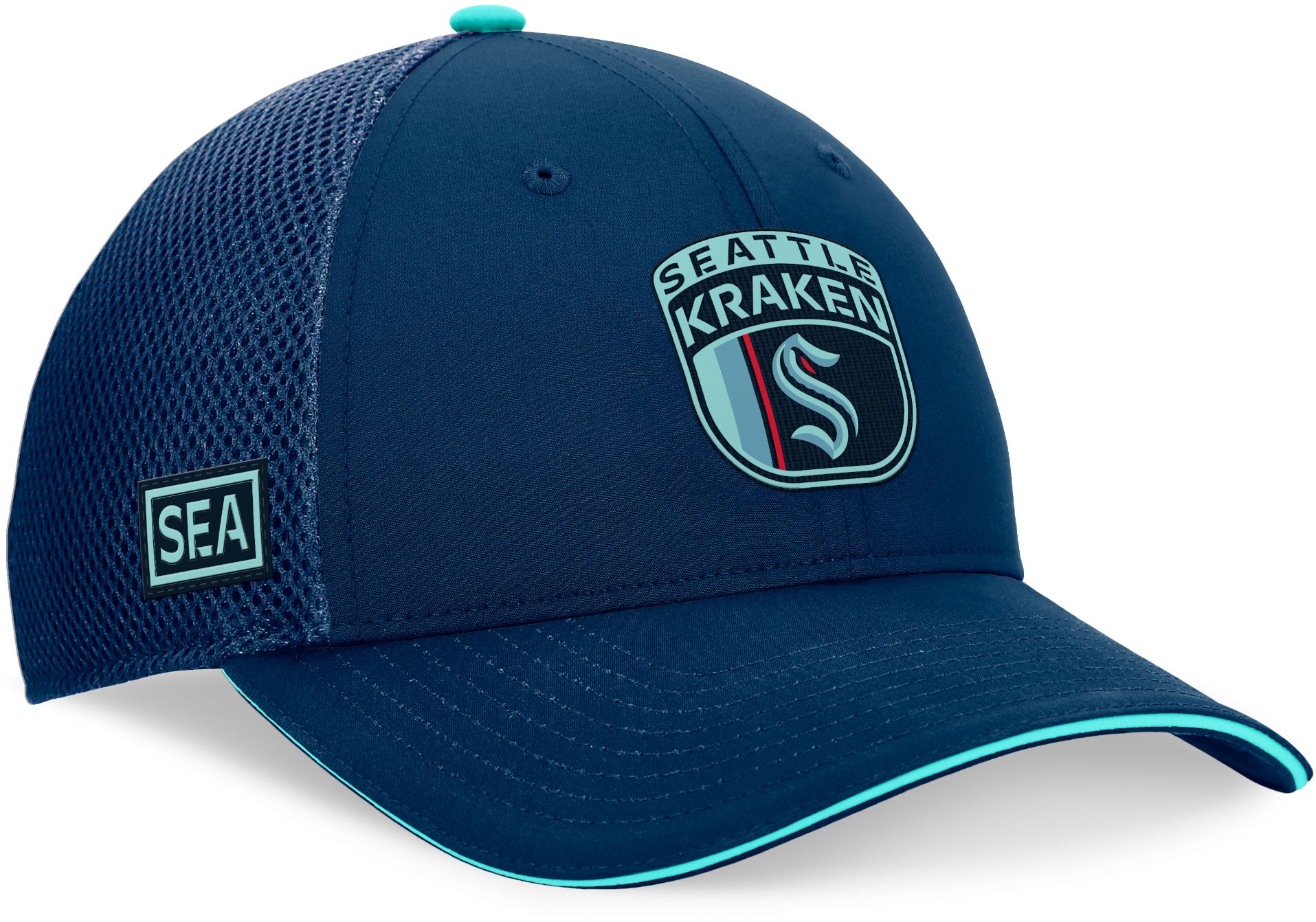 NHL Adult Seattle Kraken 2024-2025 Draft Navy Trucker Hat product image