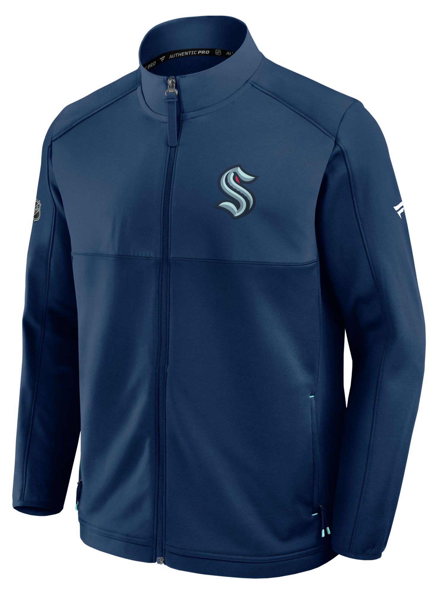 NHL Men's Seattle Kraken Navy Full-Zip Fleece Jacket product image