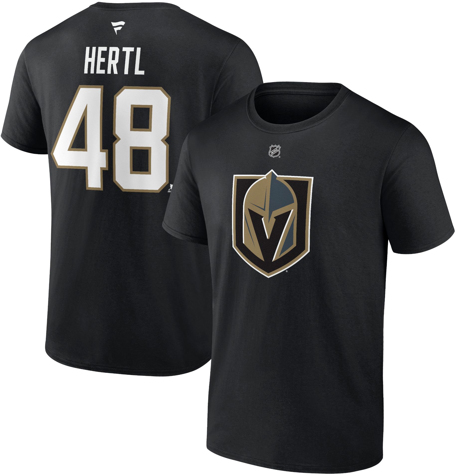 NHL Adult Vegas Golden Knights Tomáš Hertl #48 Black T-Shirt product image