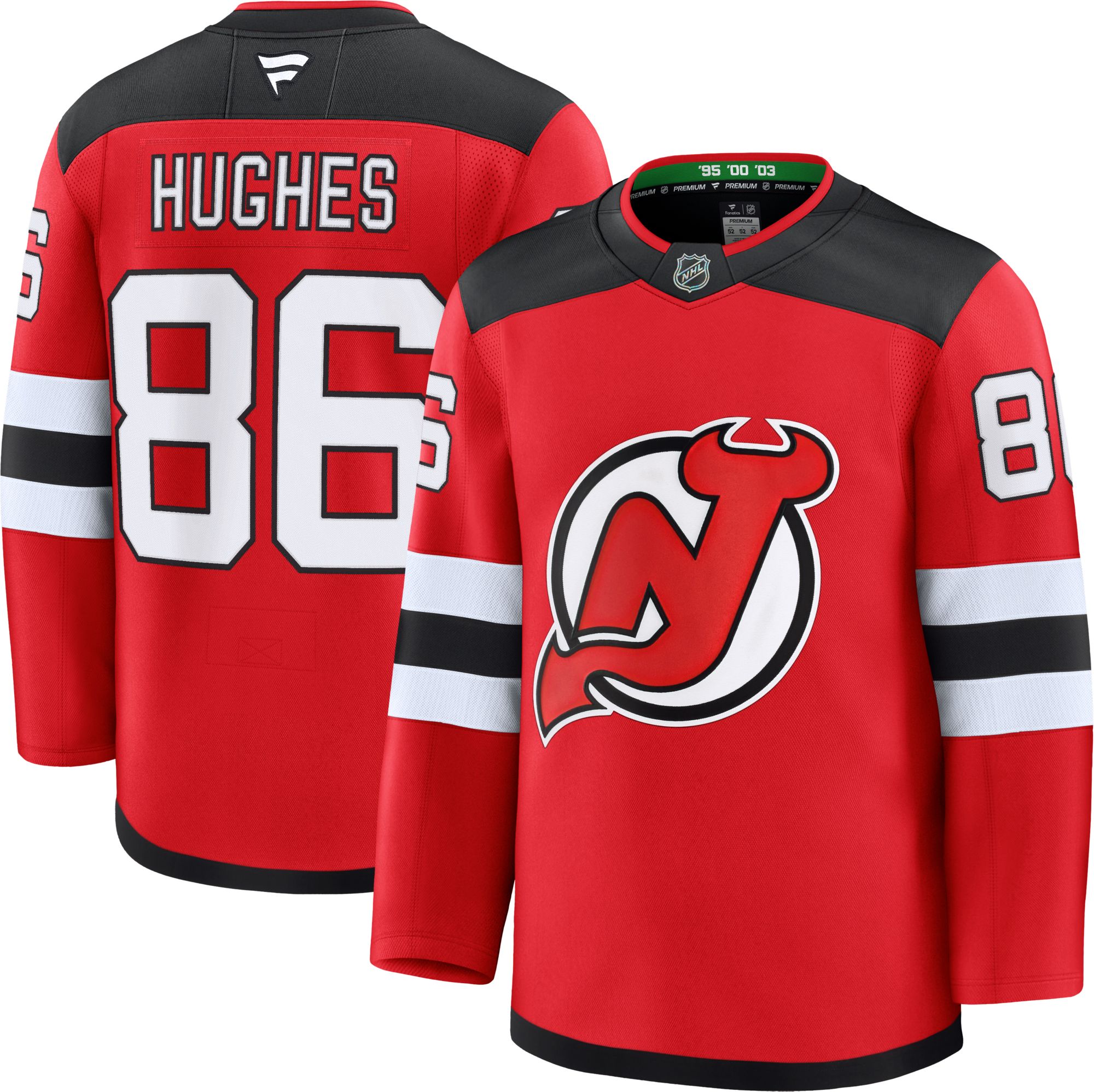 NHL Men's New Jersey Devils Jack Hughes #86 2024-2025 Premium Authentic Home Jersey product image