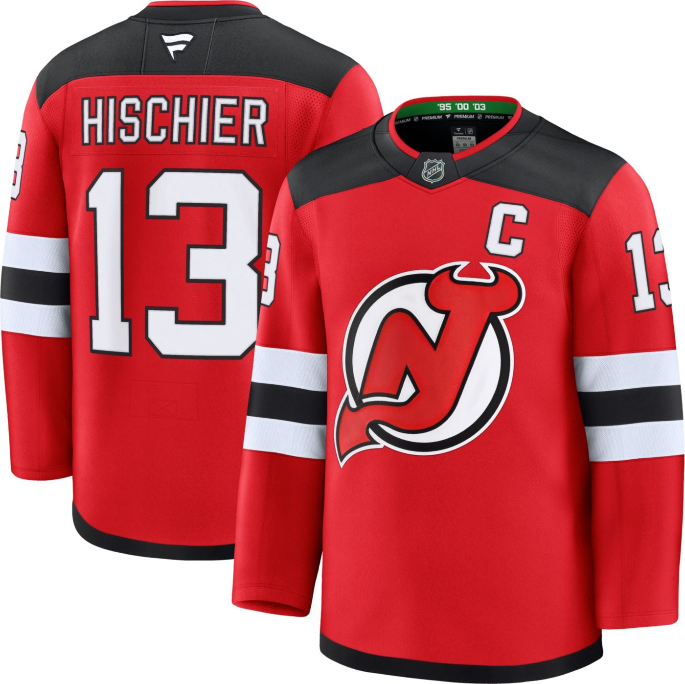 NHL Men s New Jersey Devils Nico Hischier 13 2024 2025 Premium Authentic Home Jersey Dick s Sporting Goods