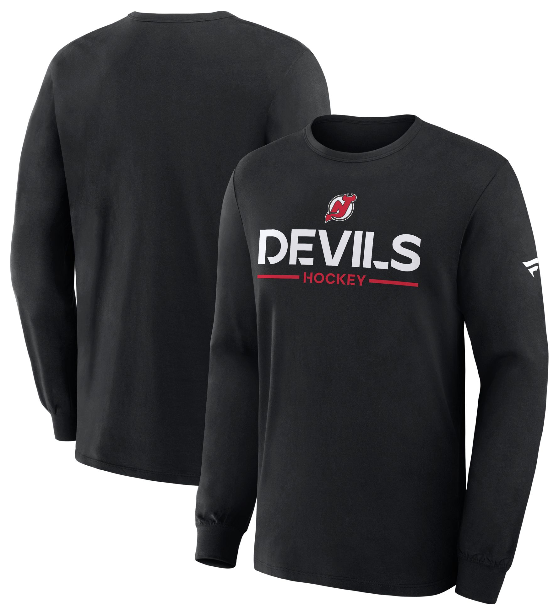 NHL Men's New Jersey Devils Black Primary Long Sleeve T-Shirt product image