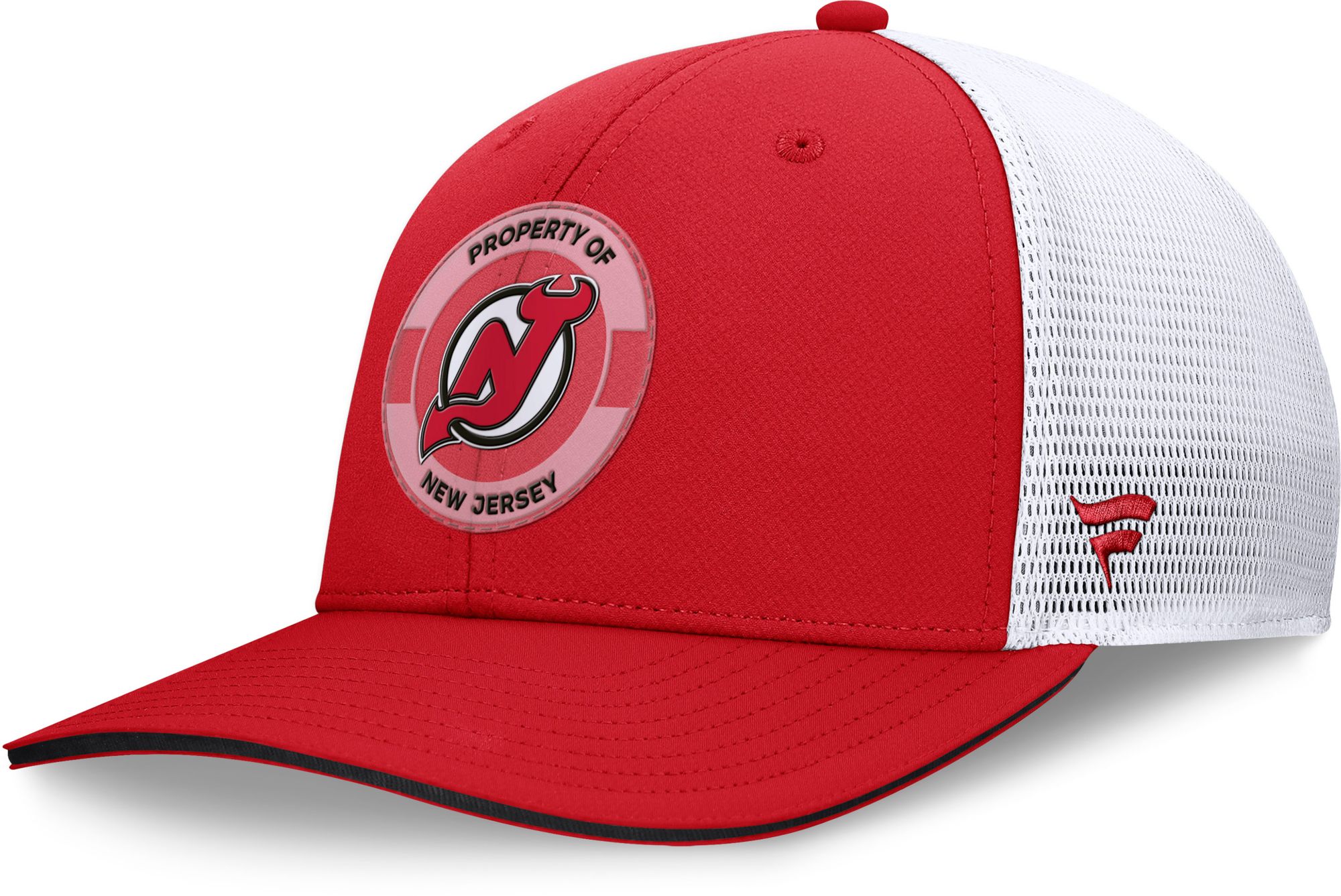 NHL Adult New Jersey Devils Red Structured Adjustable Hat product image