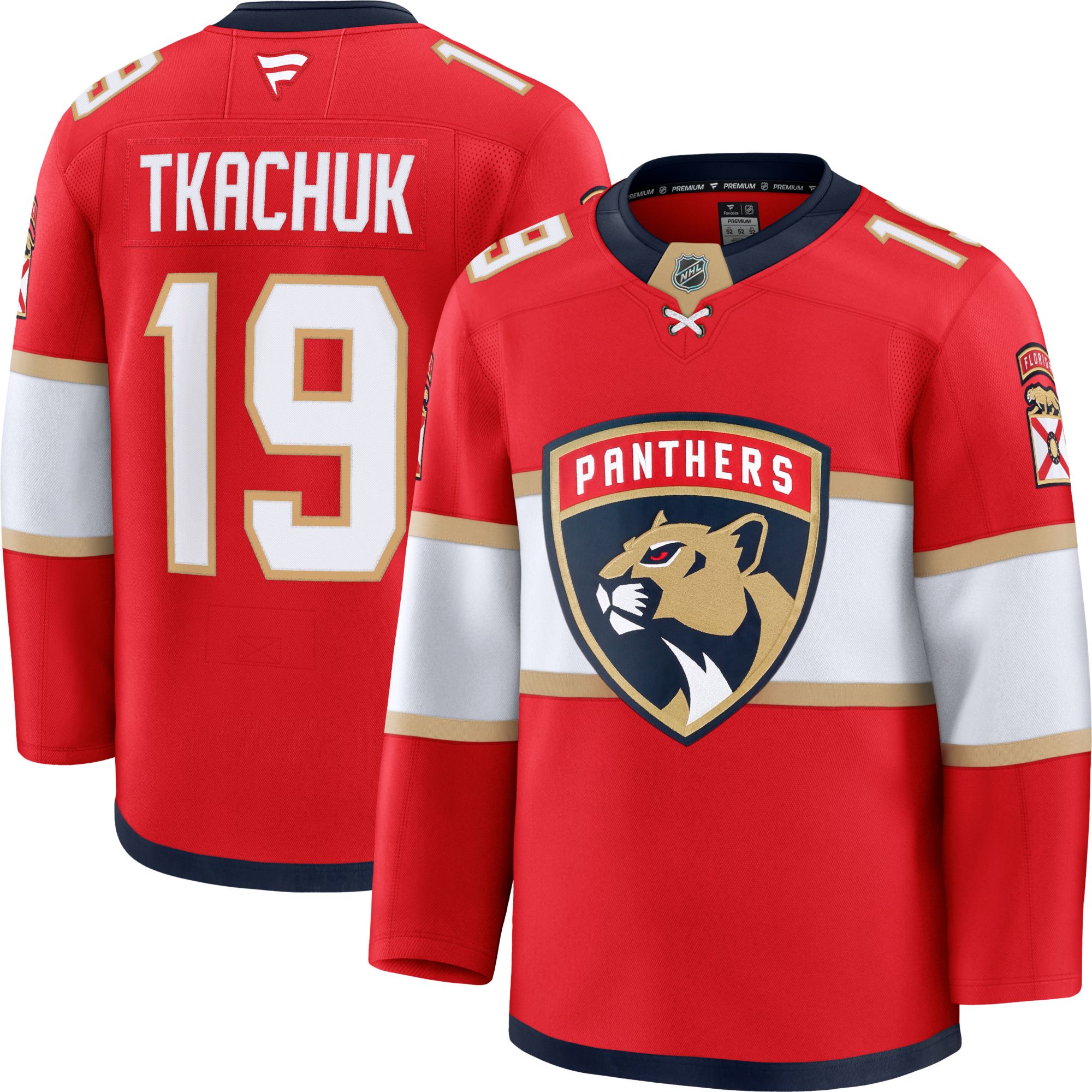 NHL Men's Florida Panthers Matthew Tkachuk #19 2024-2025 Premium Authentic Home Jersey product image
