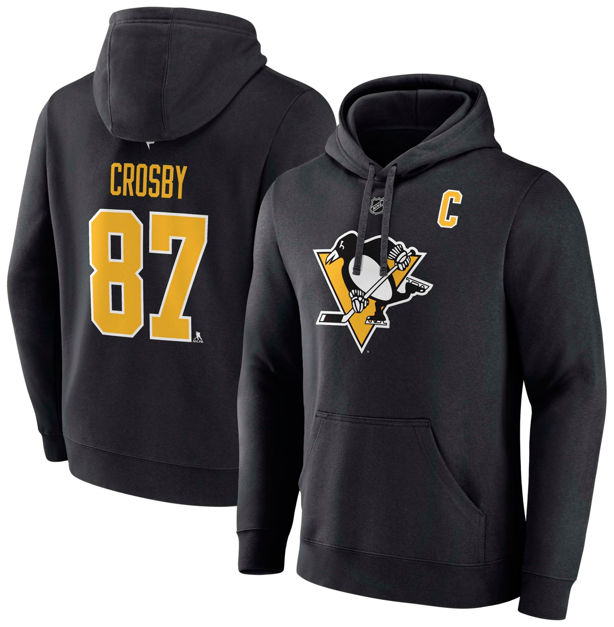 NHL Adult Pittsburgh Penguins Sidney Crosby #87 2024-2025 Black Pullover Hoodie product image