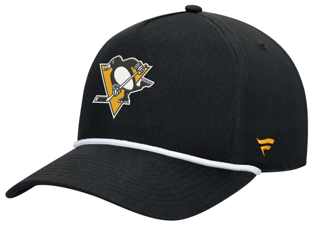 NHL Adult Pittsburgh Penguins Black Rope Structured Adjustable Hat product image