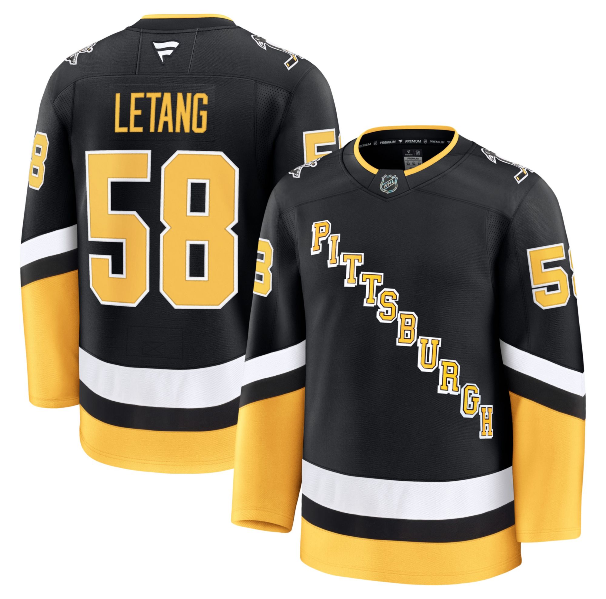 NHL Men's Pittsburgh Penguins Kris Letang #58 Black Alternate Jersey product image