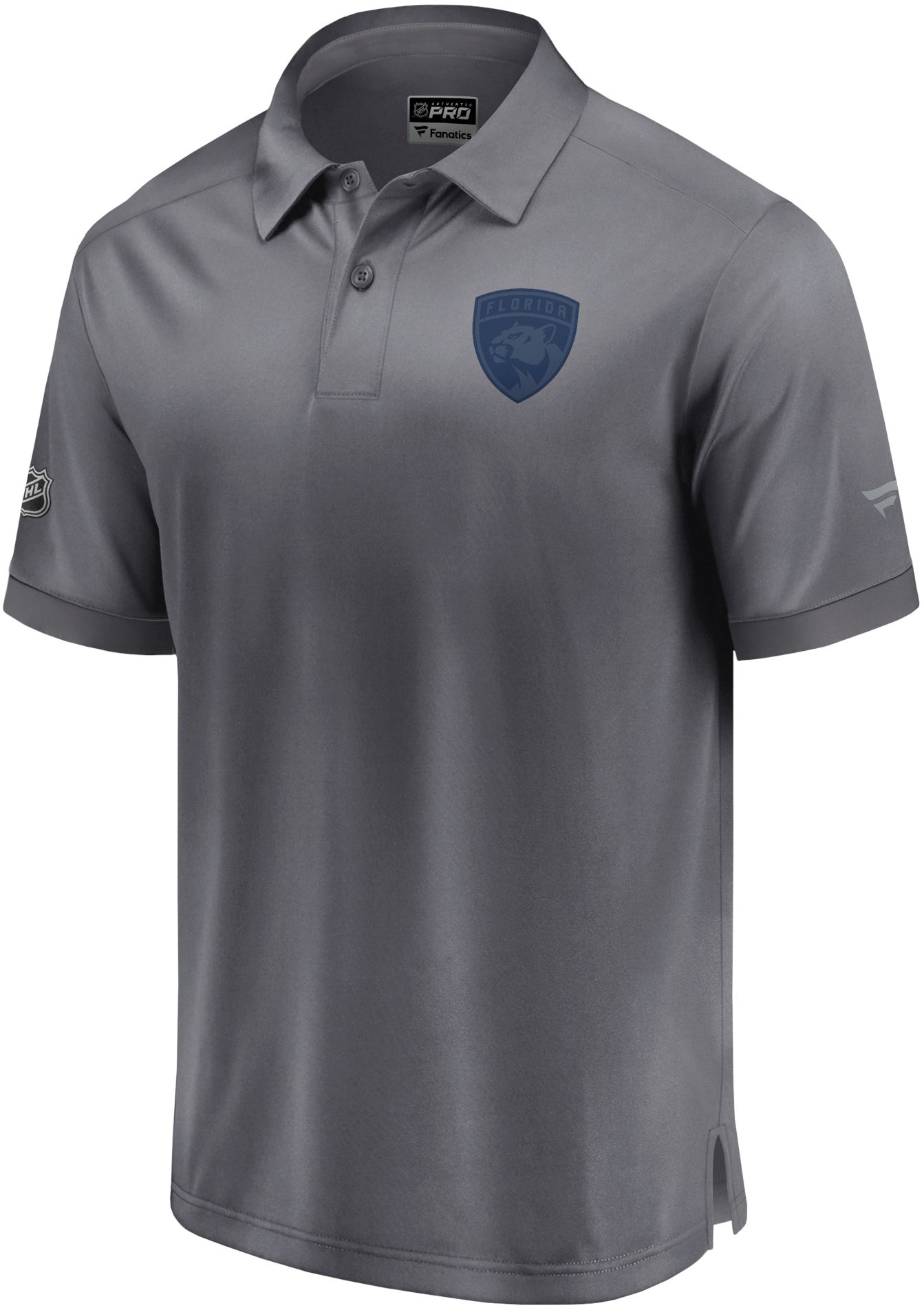 NHL Adult Florida Panthers Tonal Primary Gray Polo product image