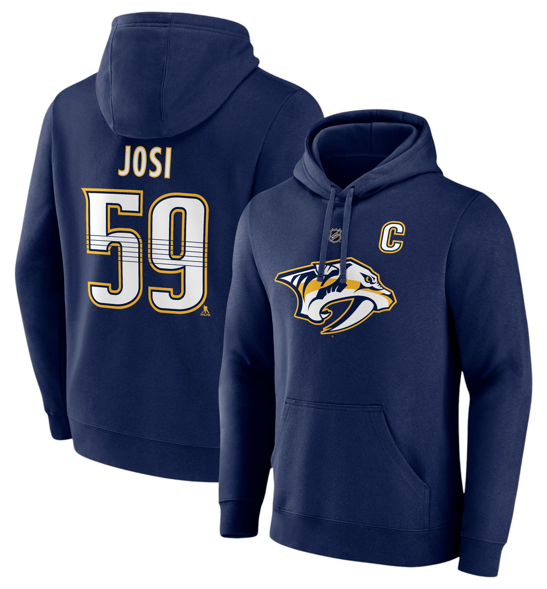 NHL Adult Nashville Predators Roman Josi #59 2024-2025 Navy Pullover Hoodie product image