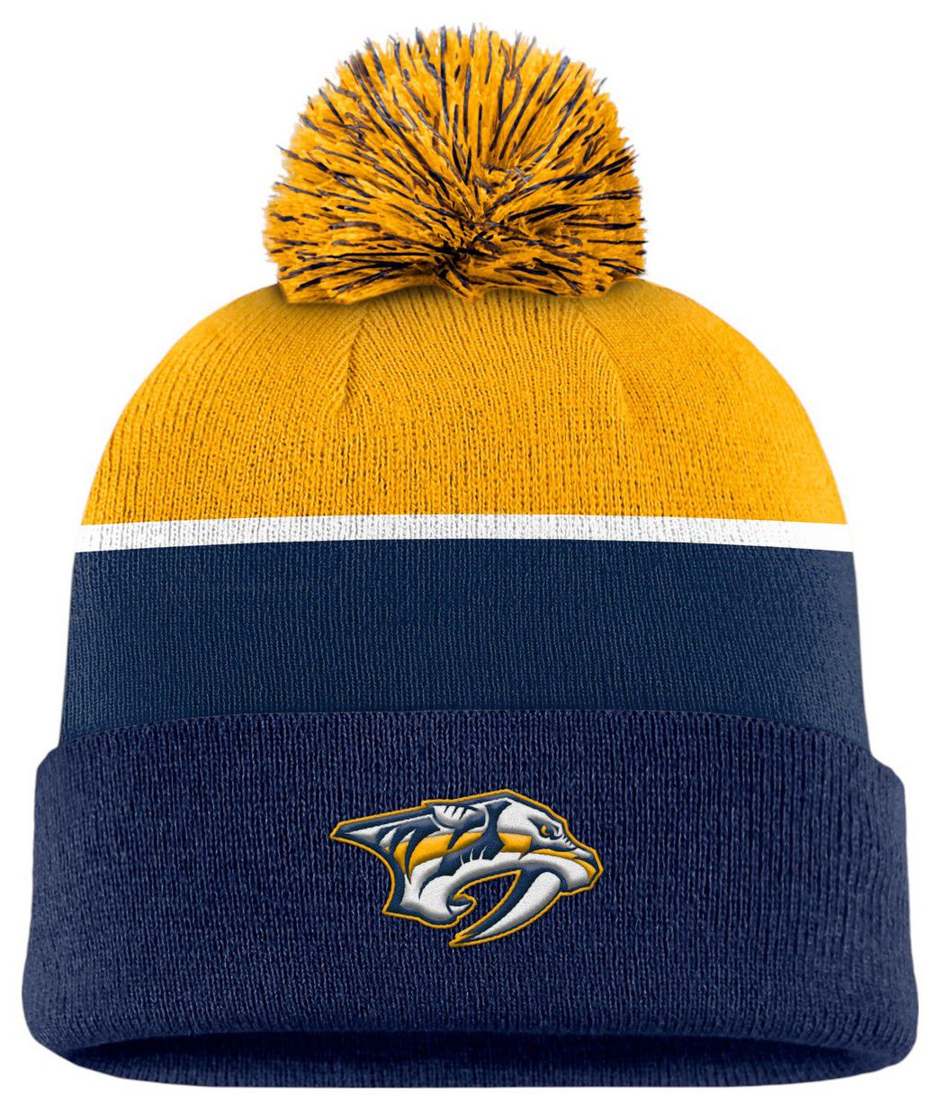 NHL Men's Nashville Predators Navy Cuffed Knit Beanie product image