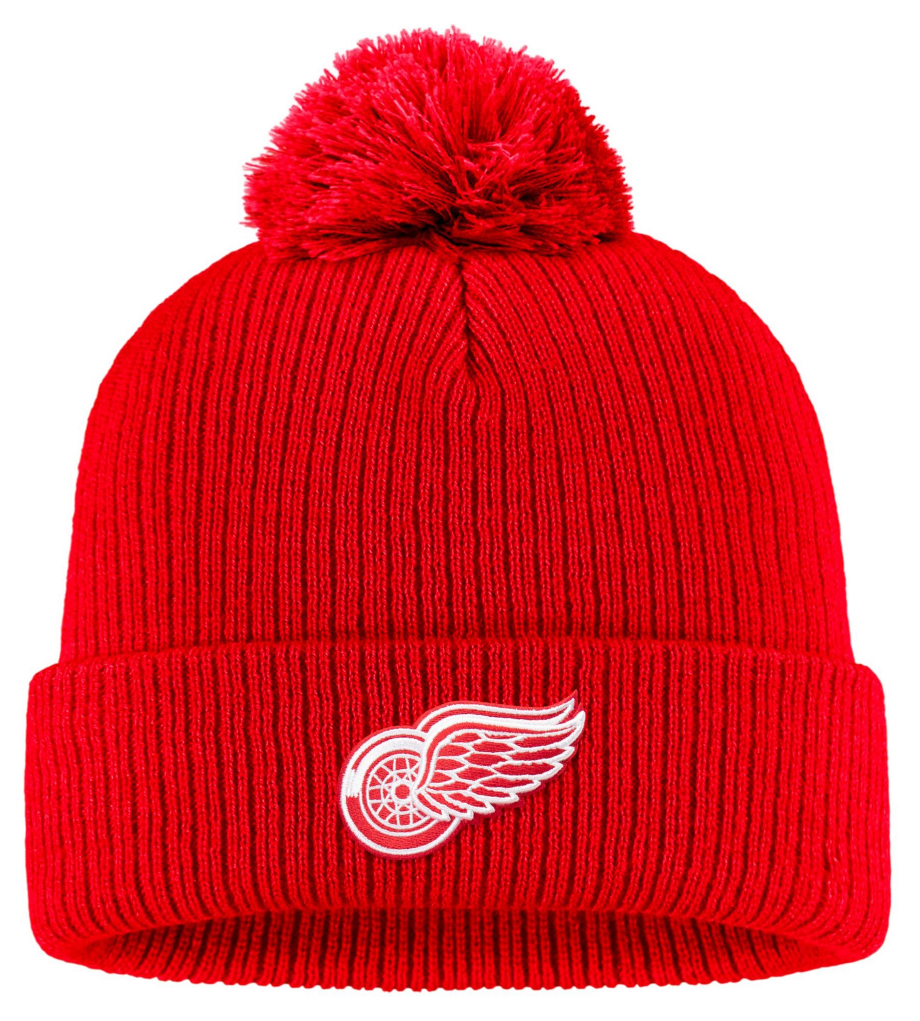 NHL Adult Detroit Red Wings 2024 Core Red Pom Beanie product image