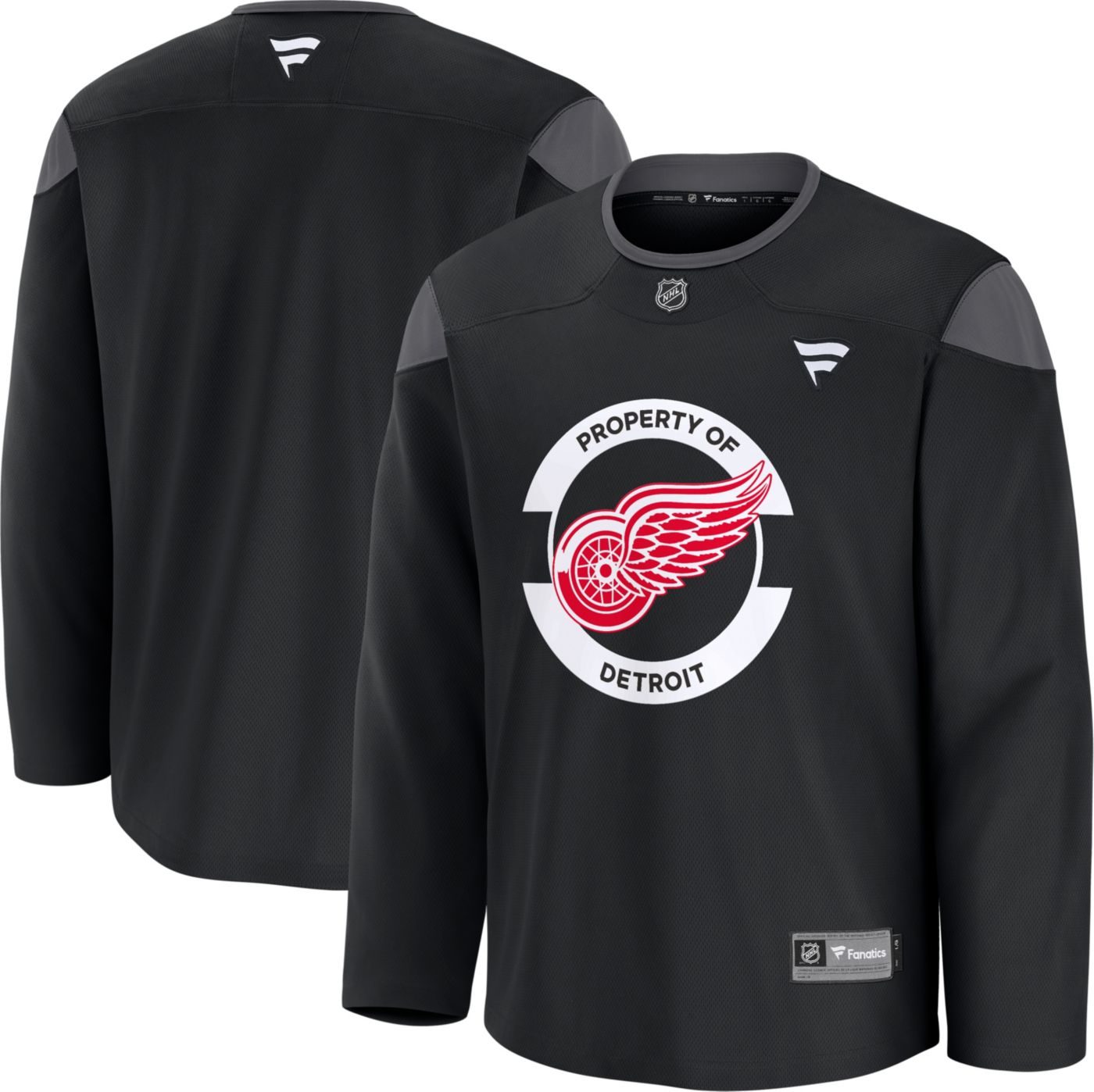 Detroit red wings black jersey online