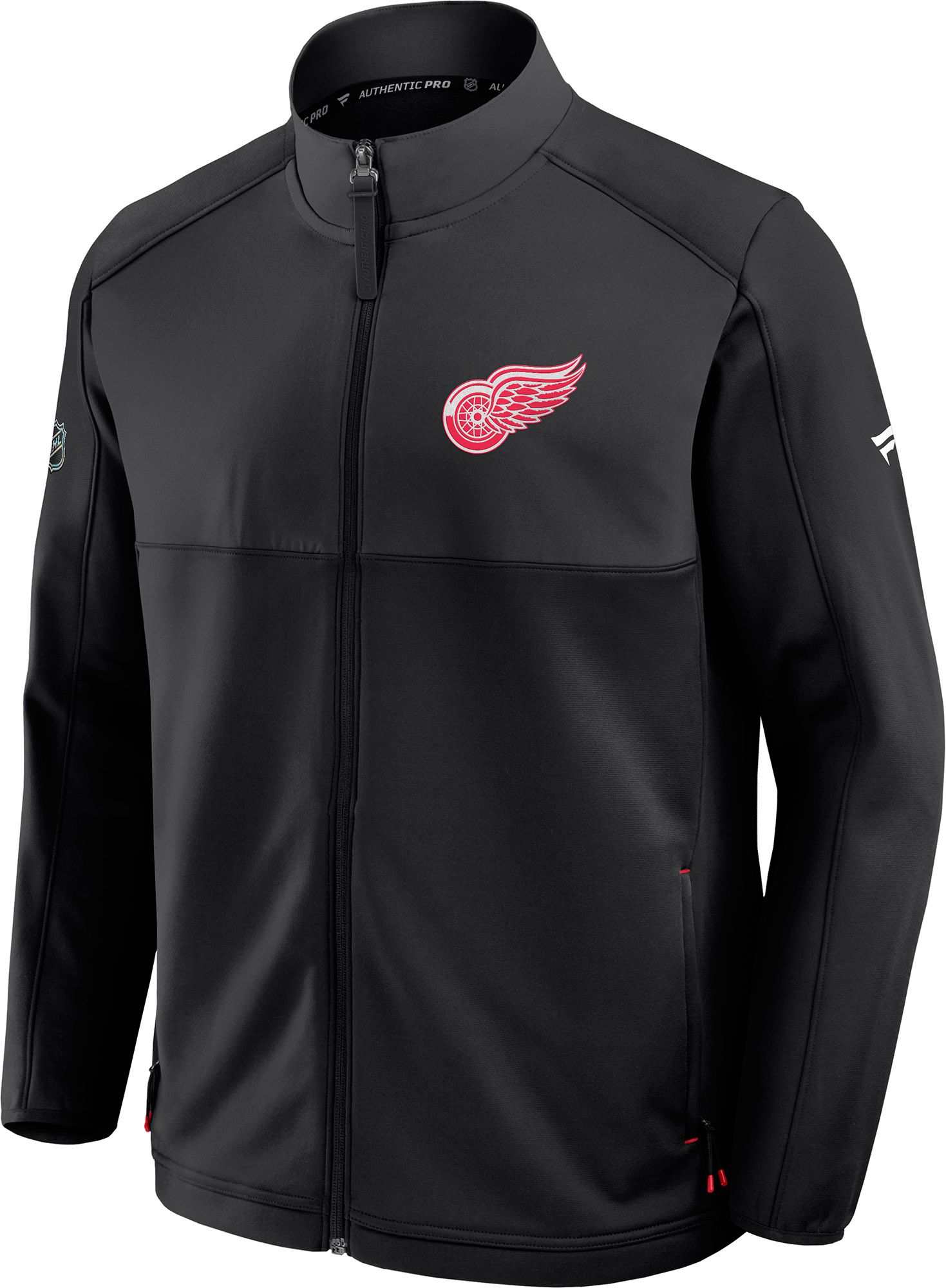 NHL Men's Detroit Red Wings Black Rink Fleece Full-Zip Jacket product image