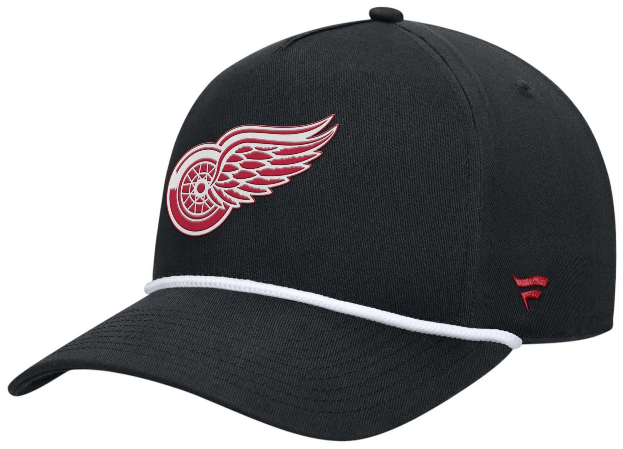 NHL Adult Detroit Red Wings Black Rope Structured Adjustable Hat product image