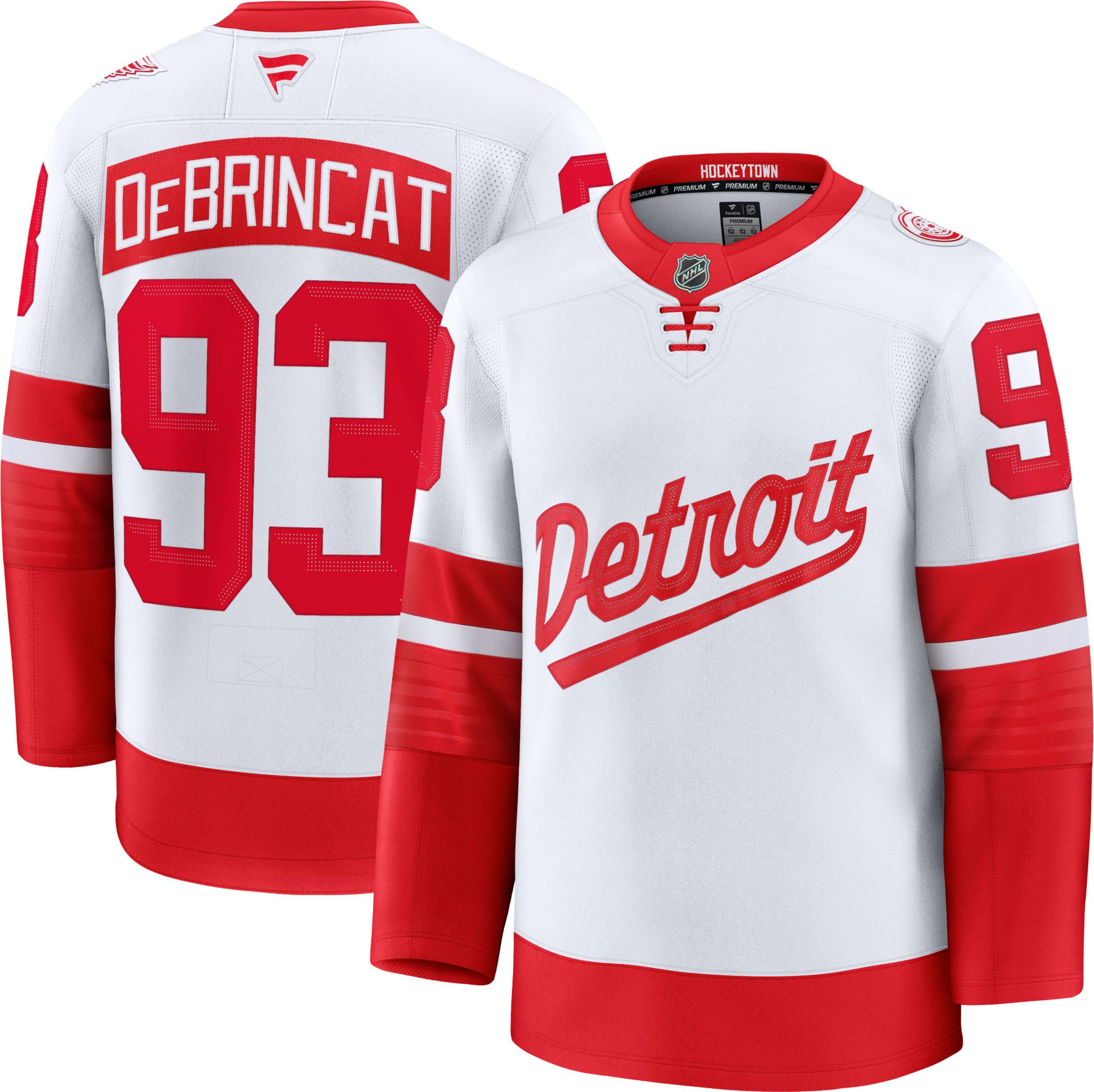 NHL Adult 2024-2025 Stadium Series Detroit Red Wings Alex DeBrincat #93 White Premium Authentic Jersey product image
