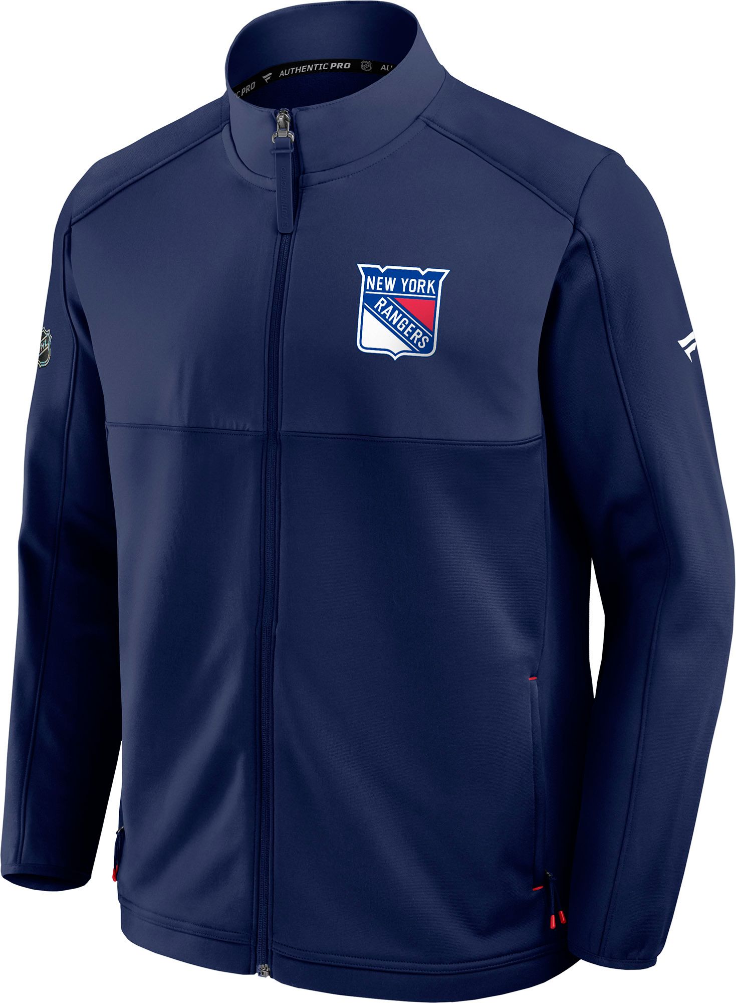 NHL Men's New York Rangers Navy Rink Fleece Full-Zip Jacket product image