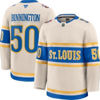 NHL Men's St. Louis Blues Jordan Binnington #50 2024-2025 Winter ...