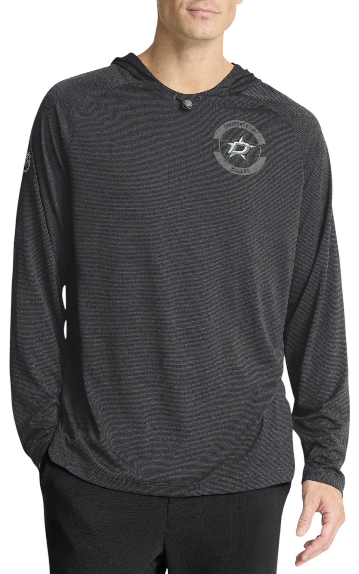 NHL Men's Dallas Stars Grey Rink Lightweight Pullover Hoodie product image