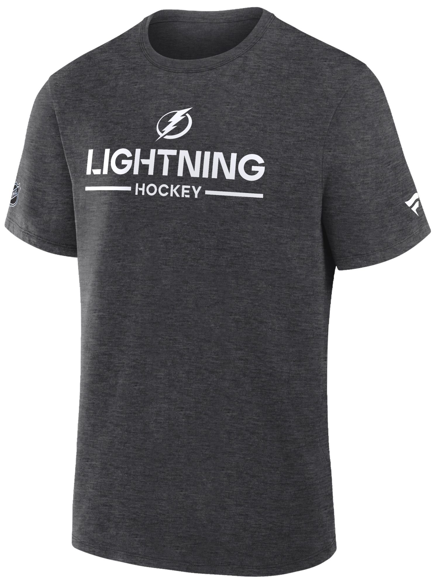 NHL Men's Tampa Bay Lightning Grey Primary Short Sleeve T-Shirt product image