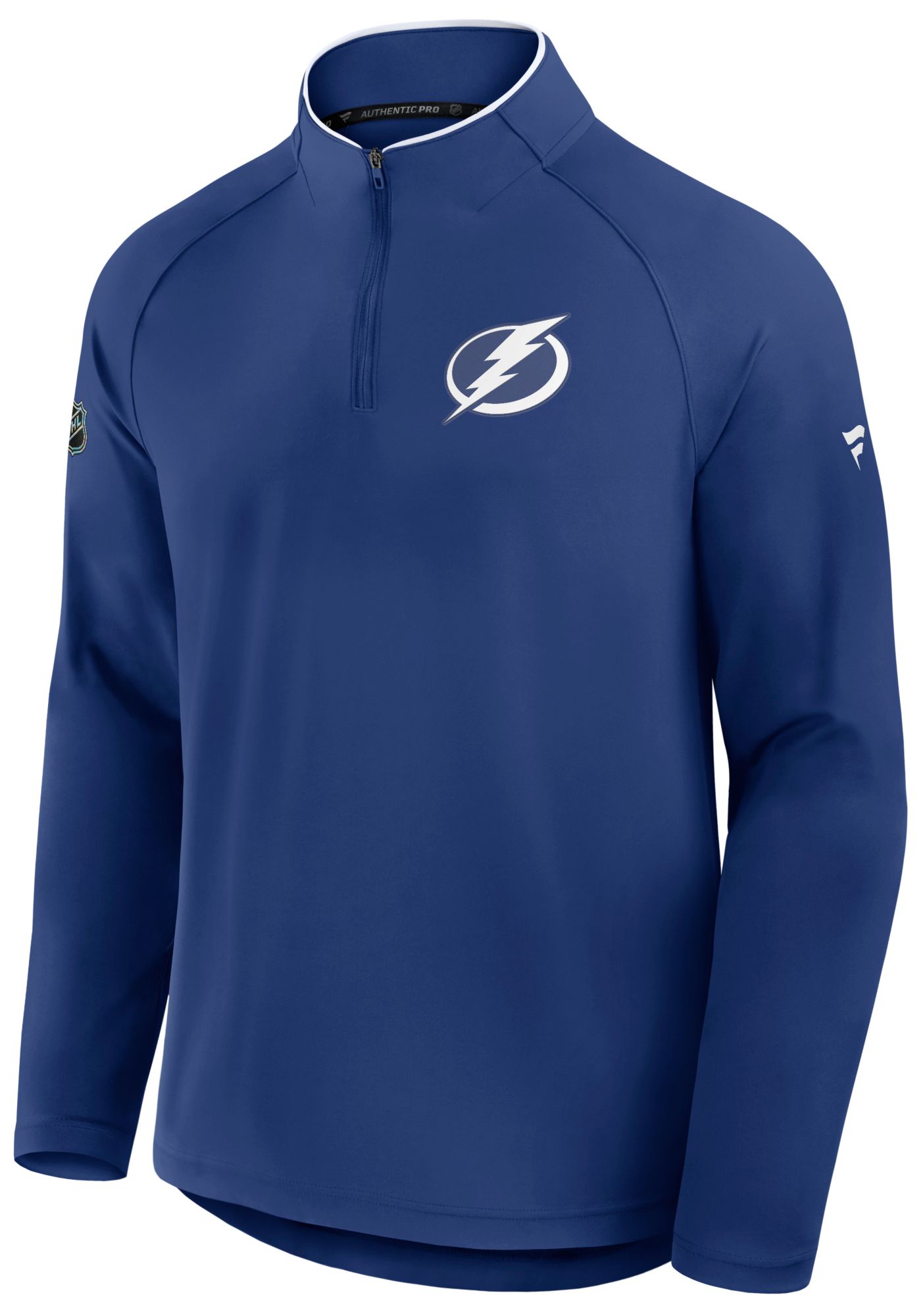 NHL Men's Tampa Bay Lightning Blue Rink Train Quarter-Zip Pullover product image