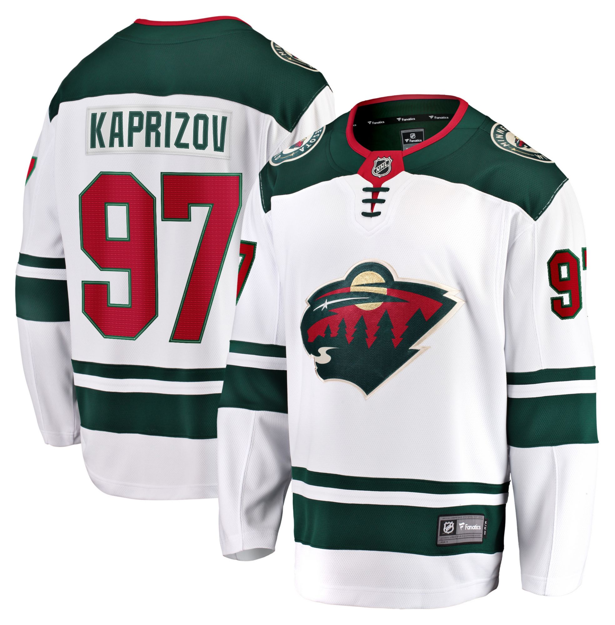 NHL Men's Minnesota Wild Kirill Kaprizov #97 Away Replica Jersey product image