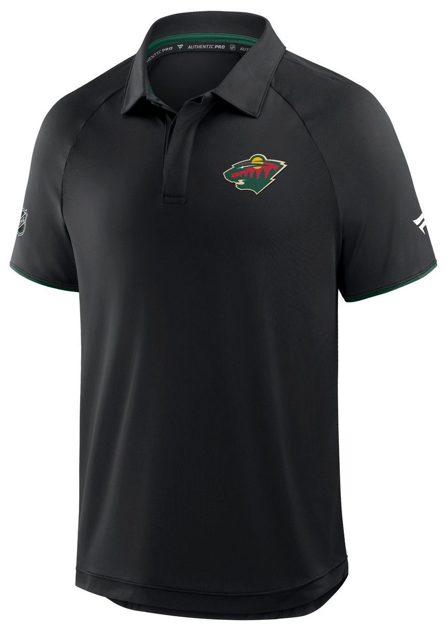 NHL Men's Minnesota Wild Black Rink Polo product image