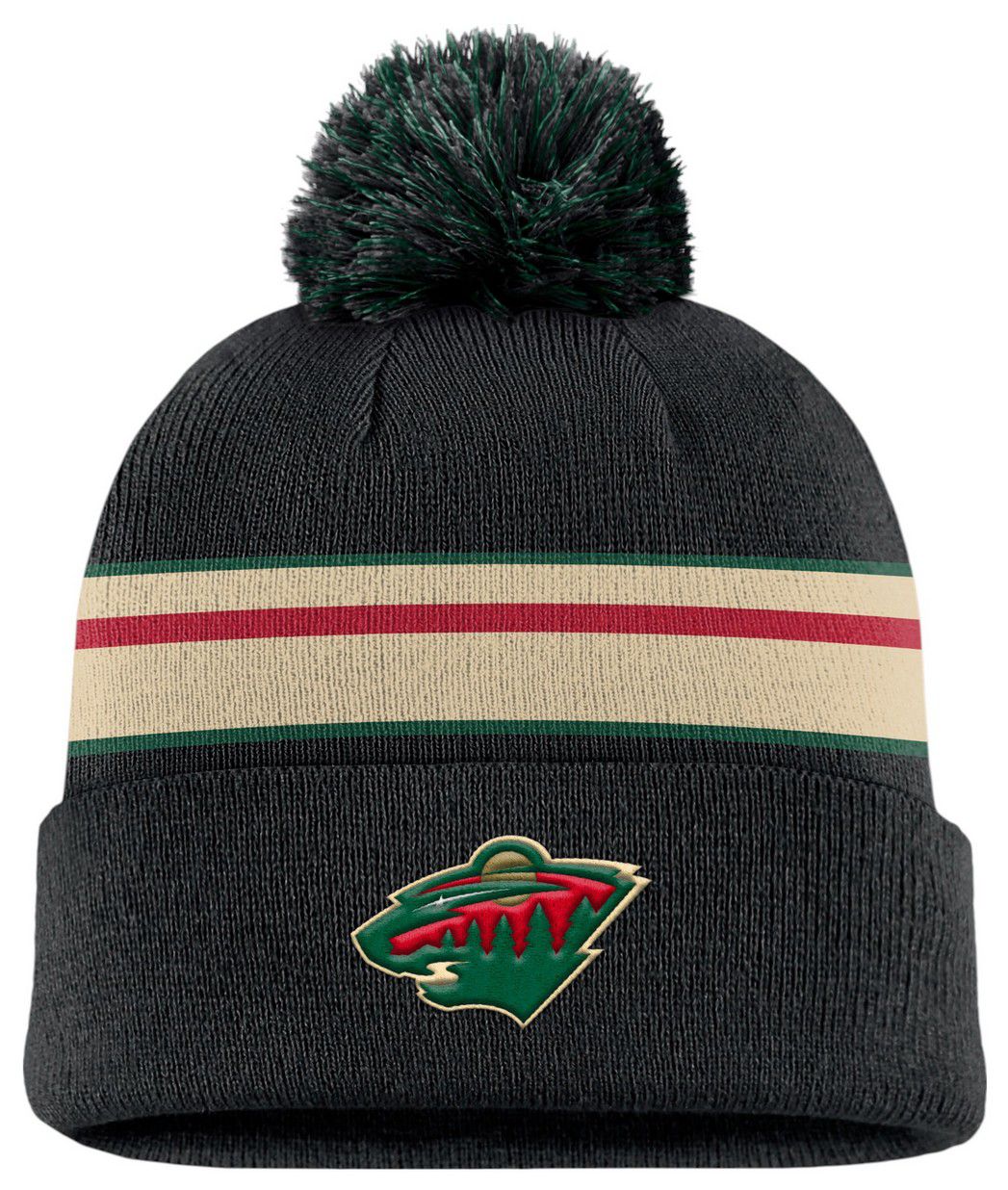 NHL Men's Minnesota Wild Black Cuffed Knit Beanie product image