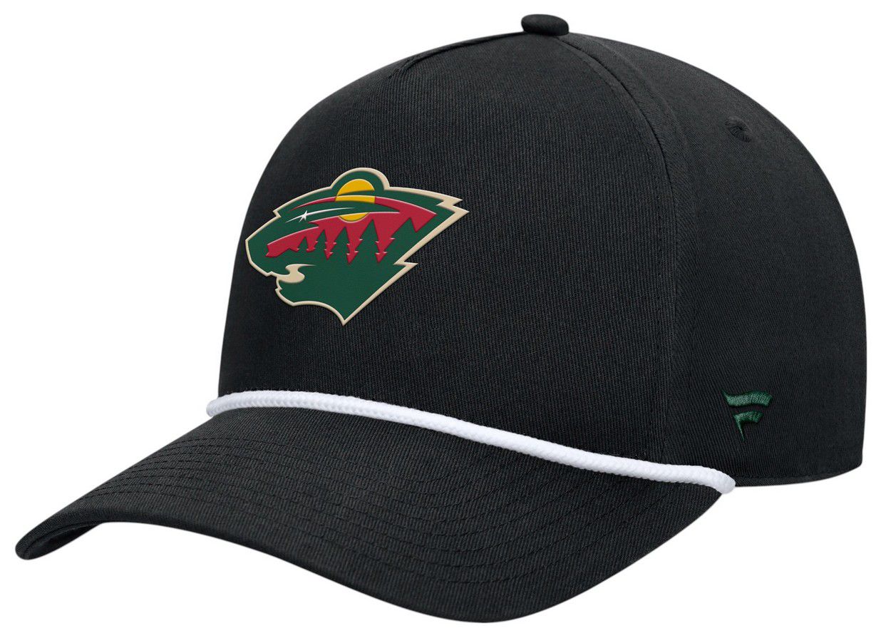 NHL Adult Minnesota Wild Black Rope Structured Adjustable Hat product image