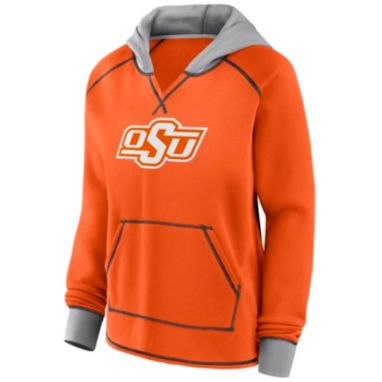 sorry, NCAA Women's Oklahoma State Cowboys Orange Boom Logo Fleece Pullover Hoodie is currently out of stock