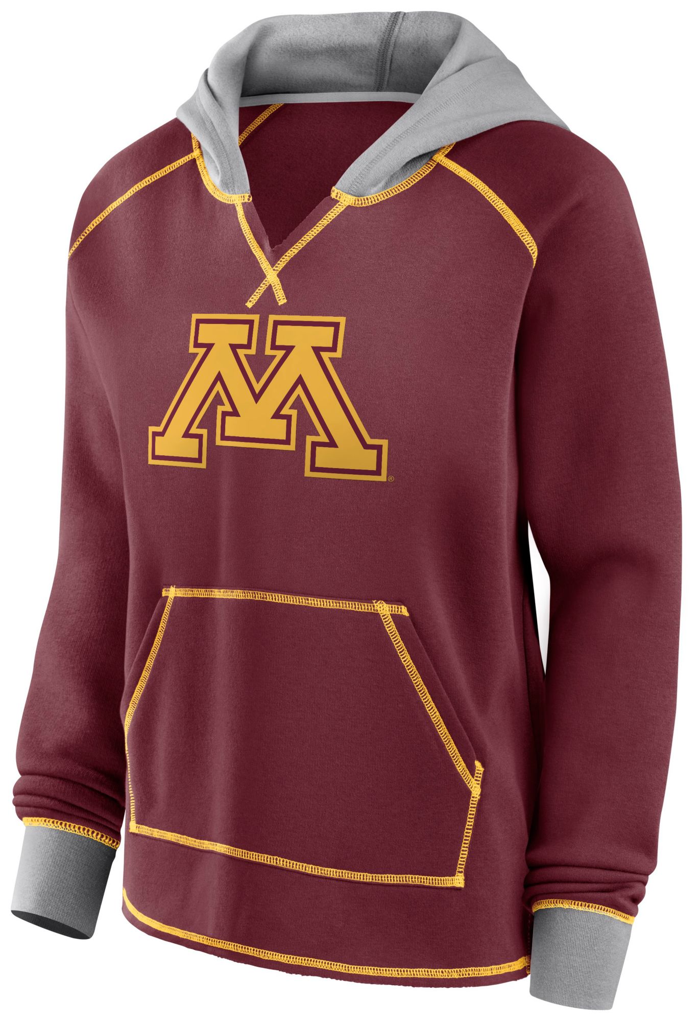 Logo Athletic Women's Minnesota Golden Gophers Maroon Boom Logo Fleece Pullover Hoodie product image