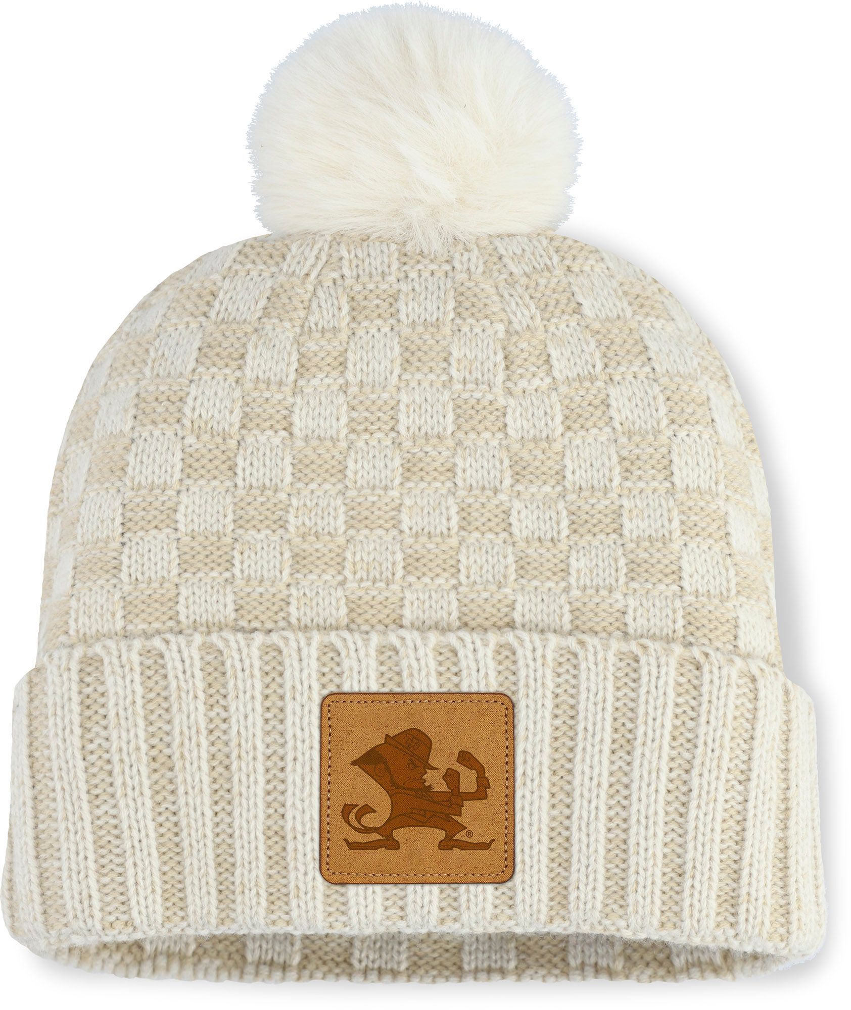 NCAA Women's Notre Dame Fighting Irish Natural Heather Blaze Pom Knit Beanie product image