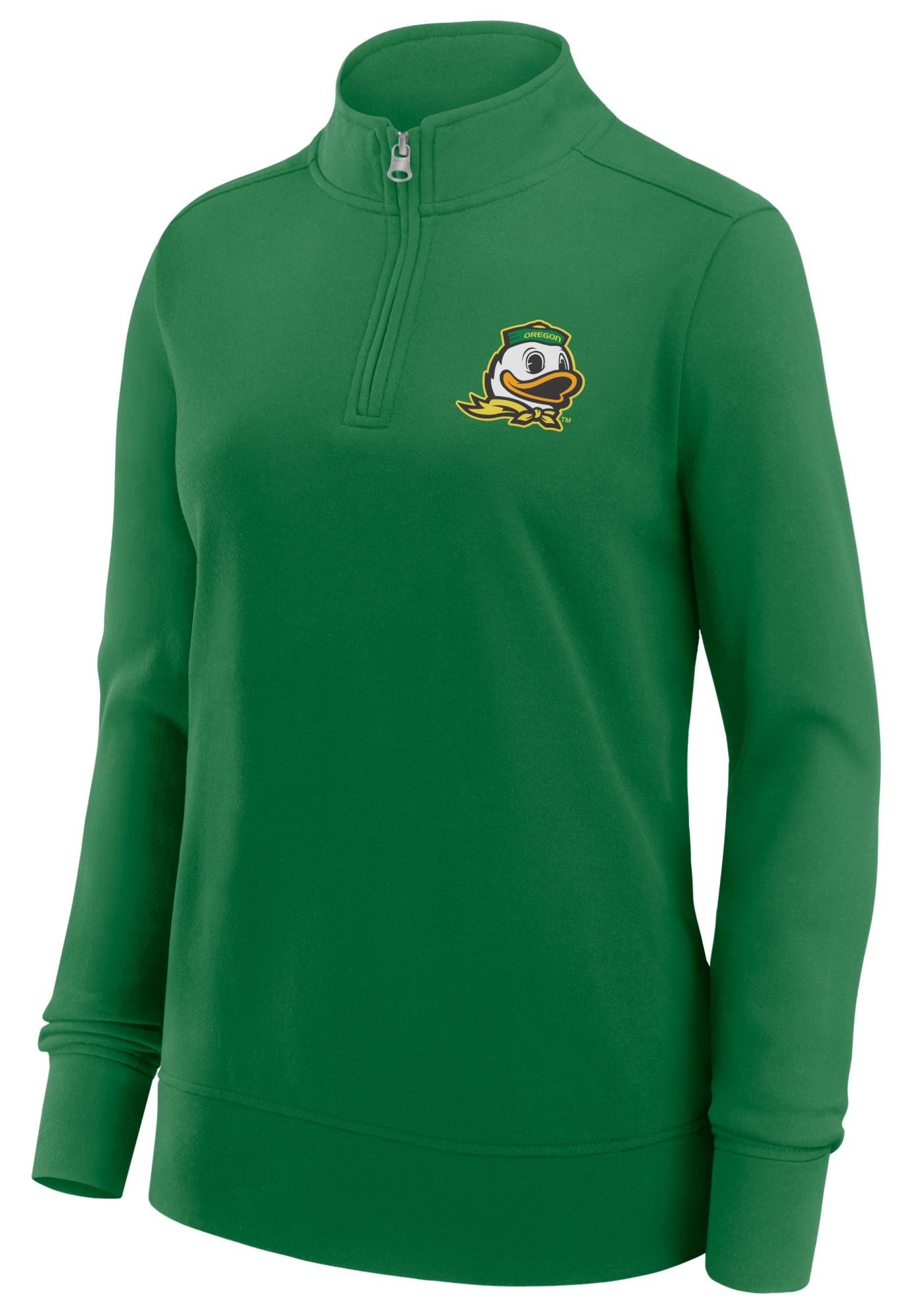 Logo Athletic Women's Oregon Ducks Green Terry Logo Quarter-Zip product image
