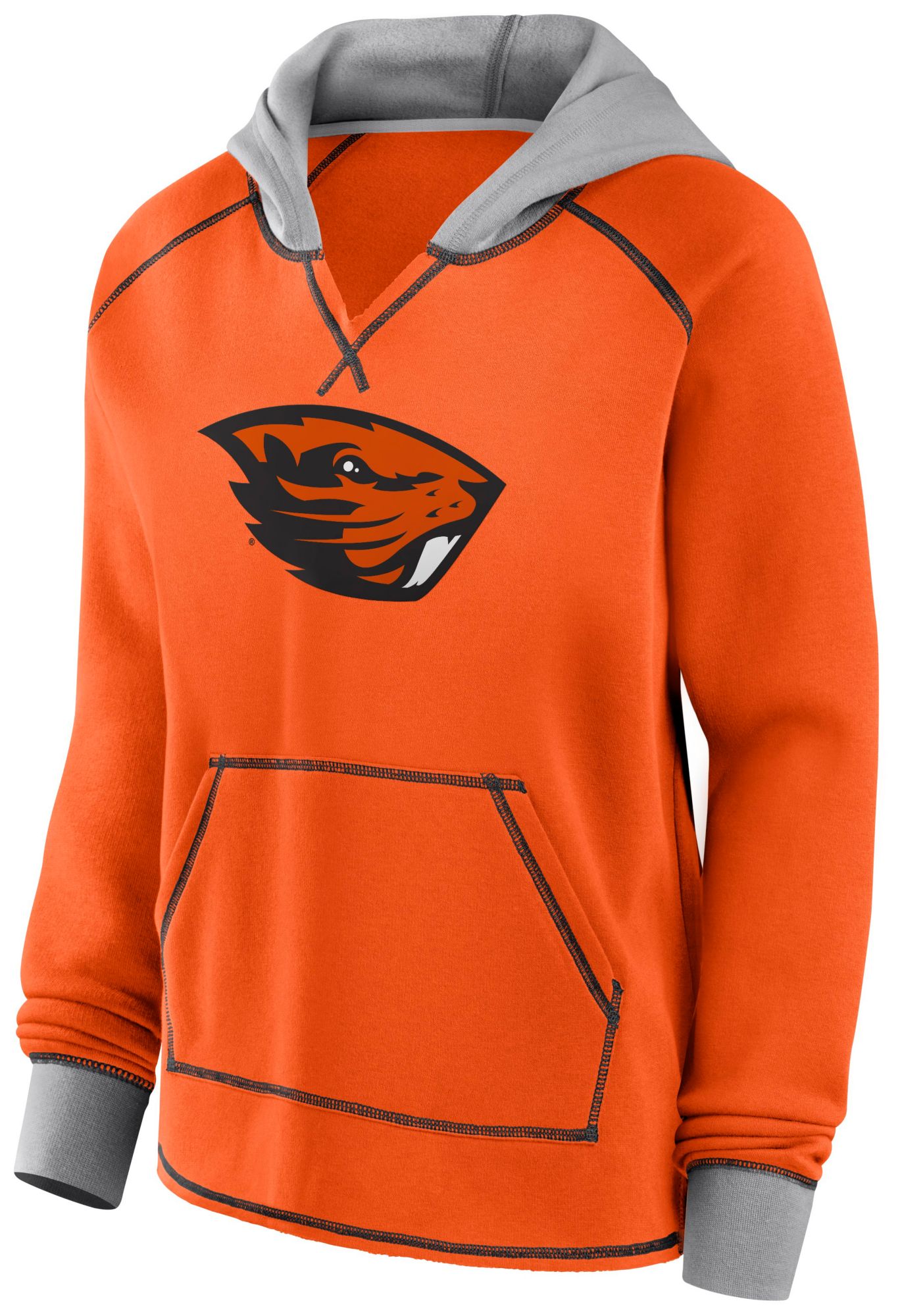 Logo Athletic Women's Oregon State Beavers Orange Boom Logo Fleece Pullover Hoodie product image