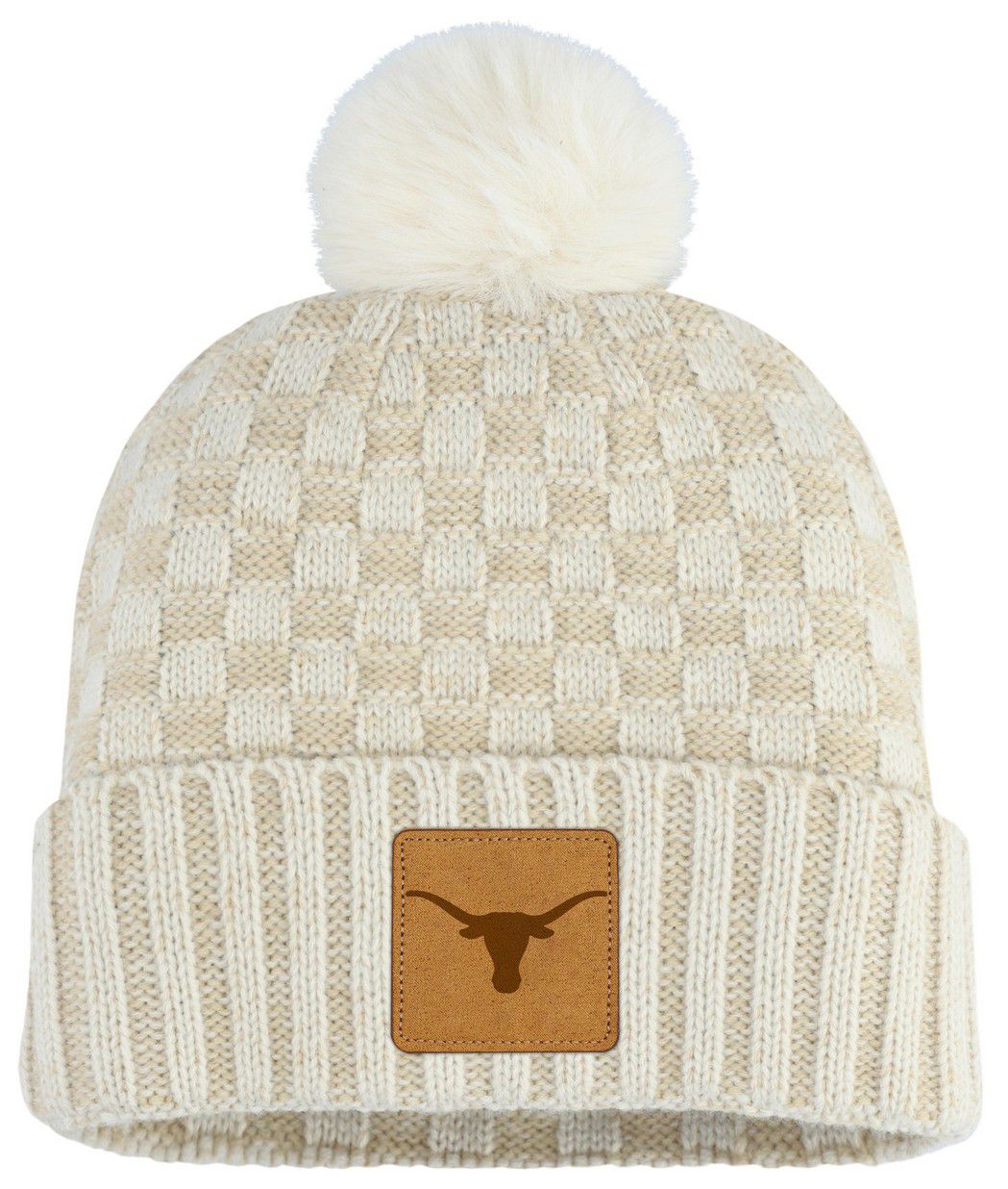 Fanatics Women's Texas Longhorns Natural Heather Blaze Pom Knit Beanie product image