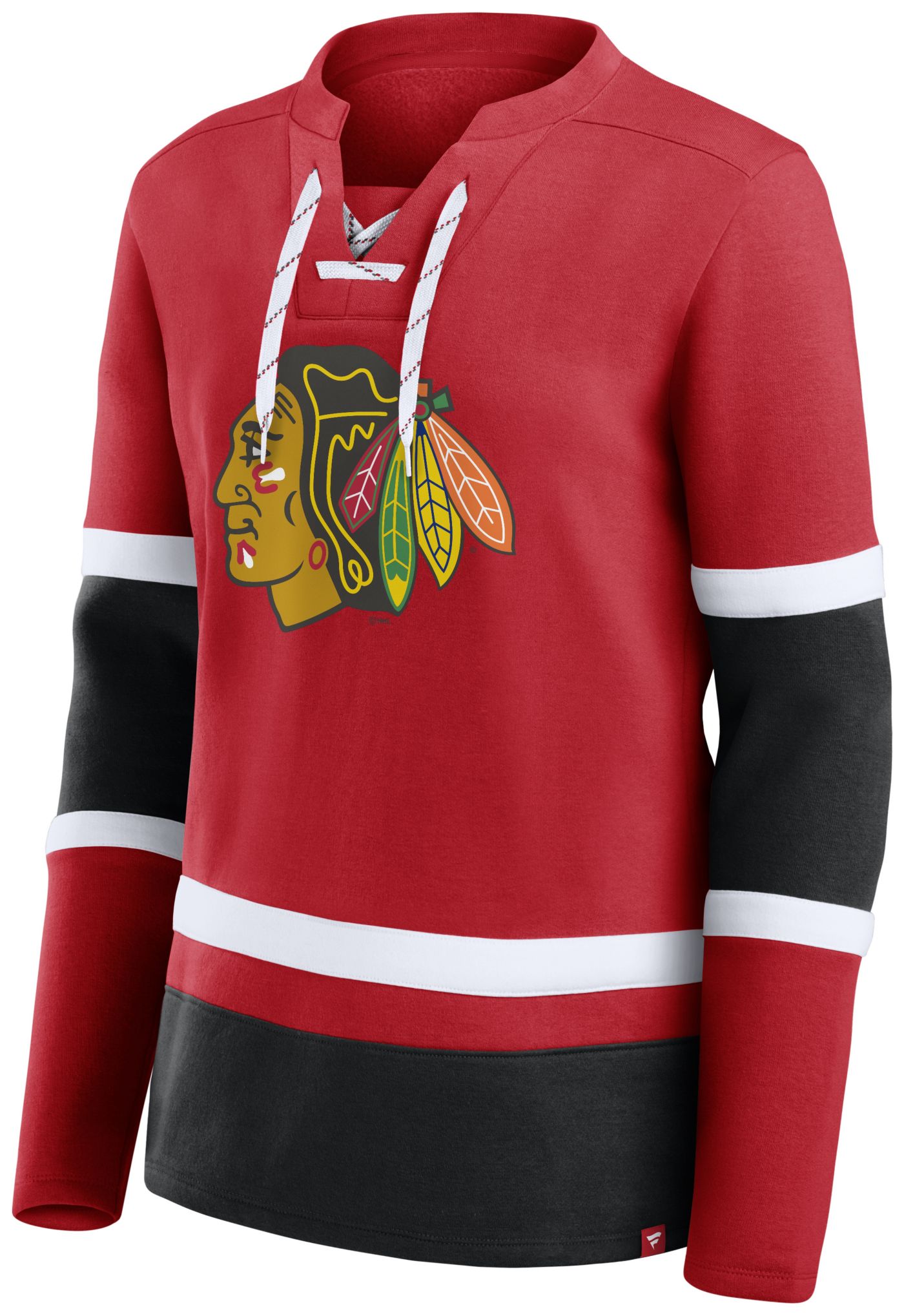 NHL Women s Chicago Blackhawks Prime Time Red Long Sleeve Shirt