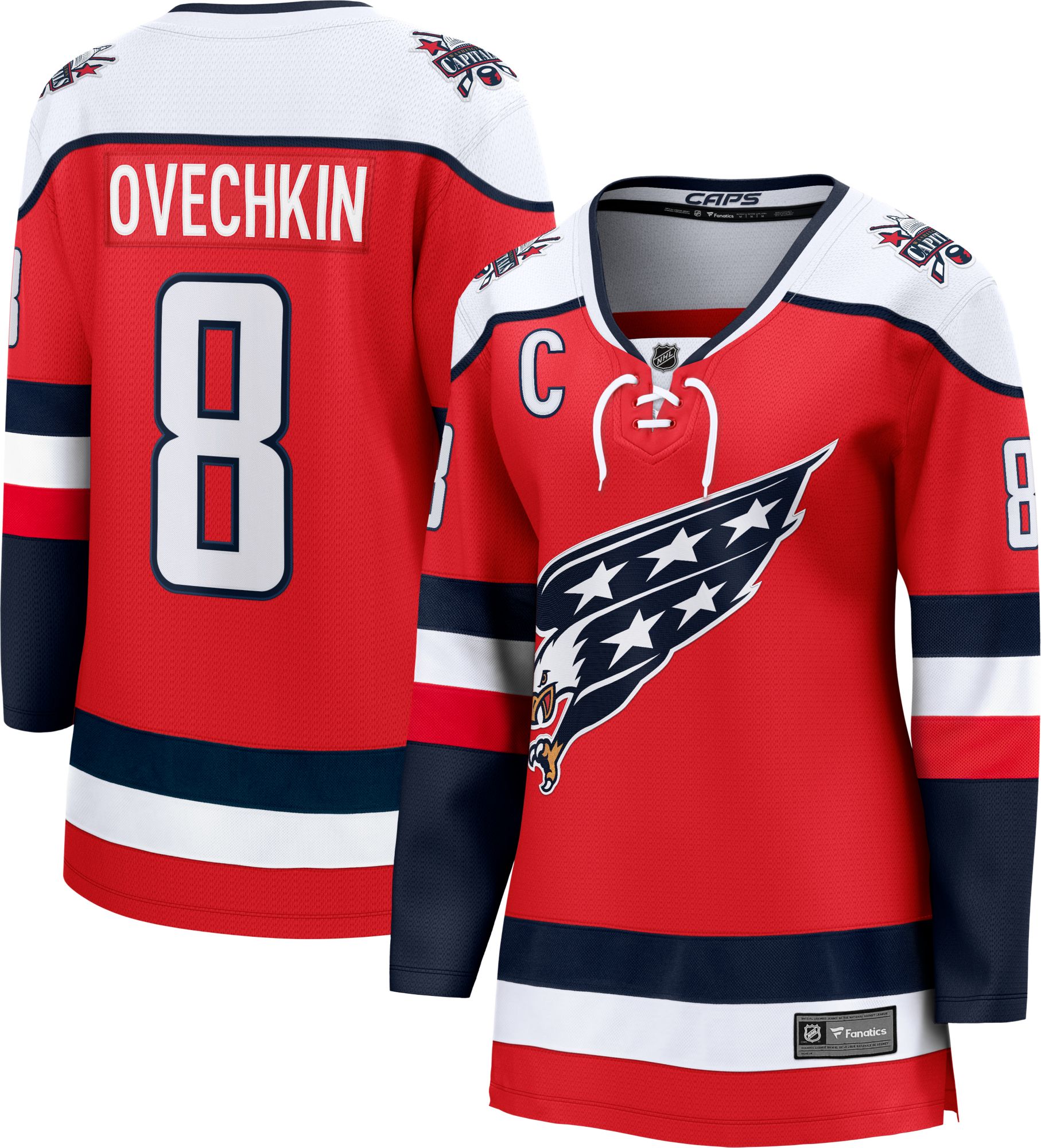 NHL Women's Washington Capitals Alex Ovechkin #8 Red Breakaway Replica Alternate Jersey product image