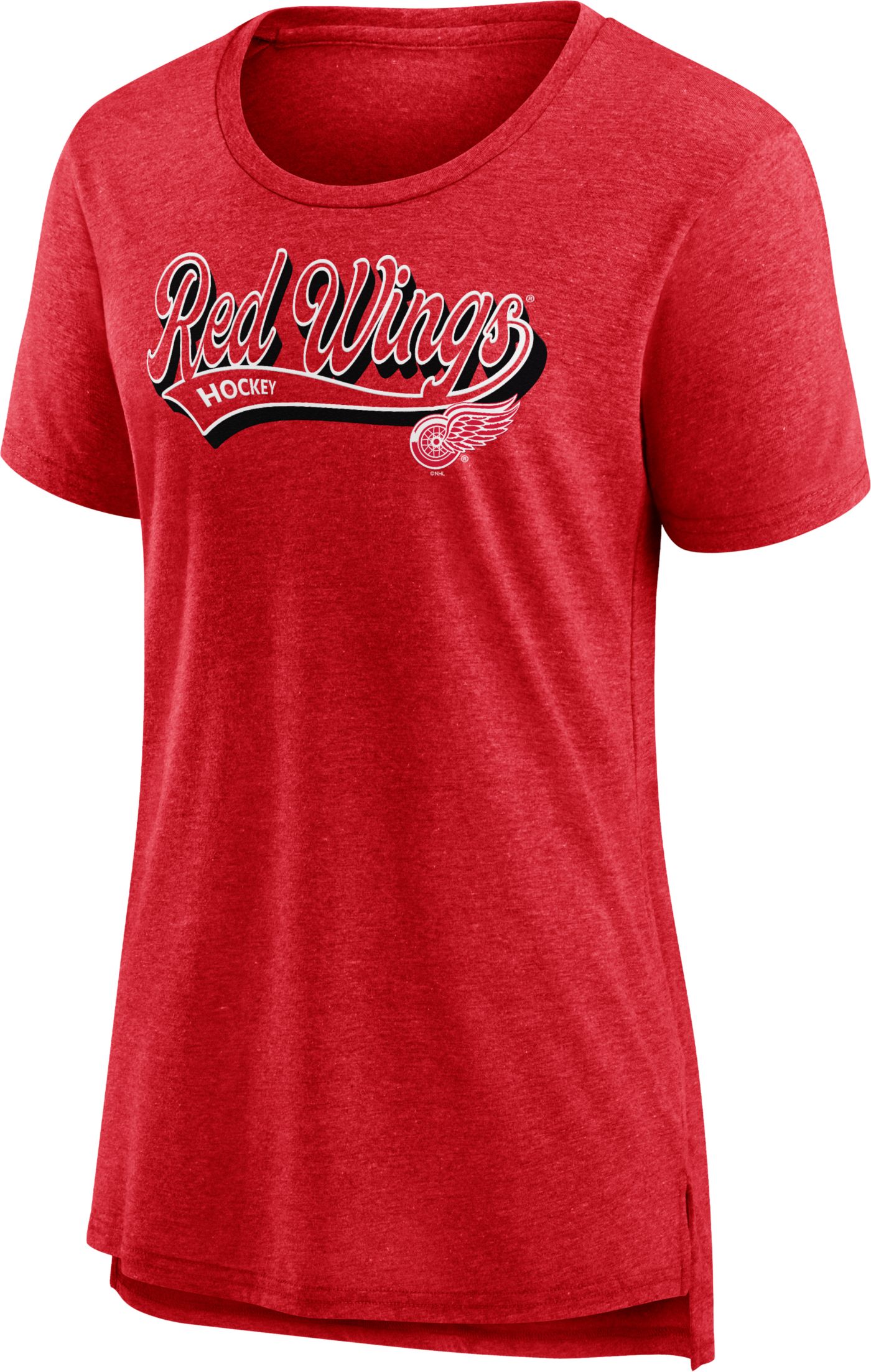 Red wings t shirts women's online