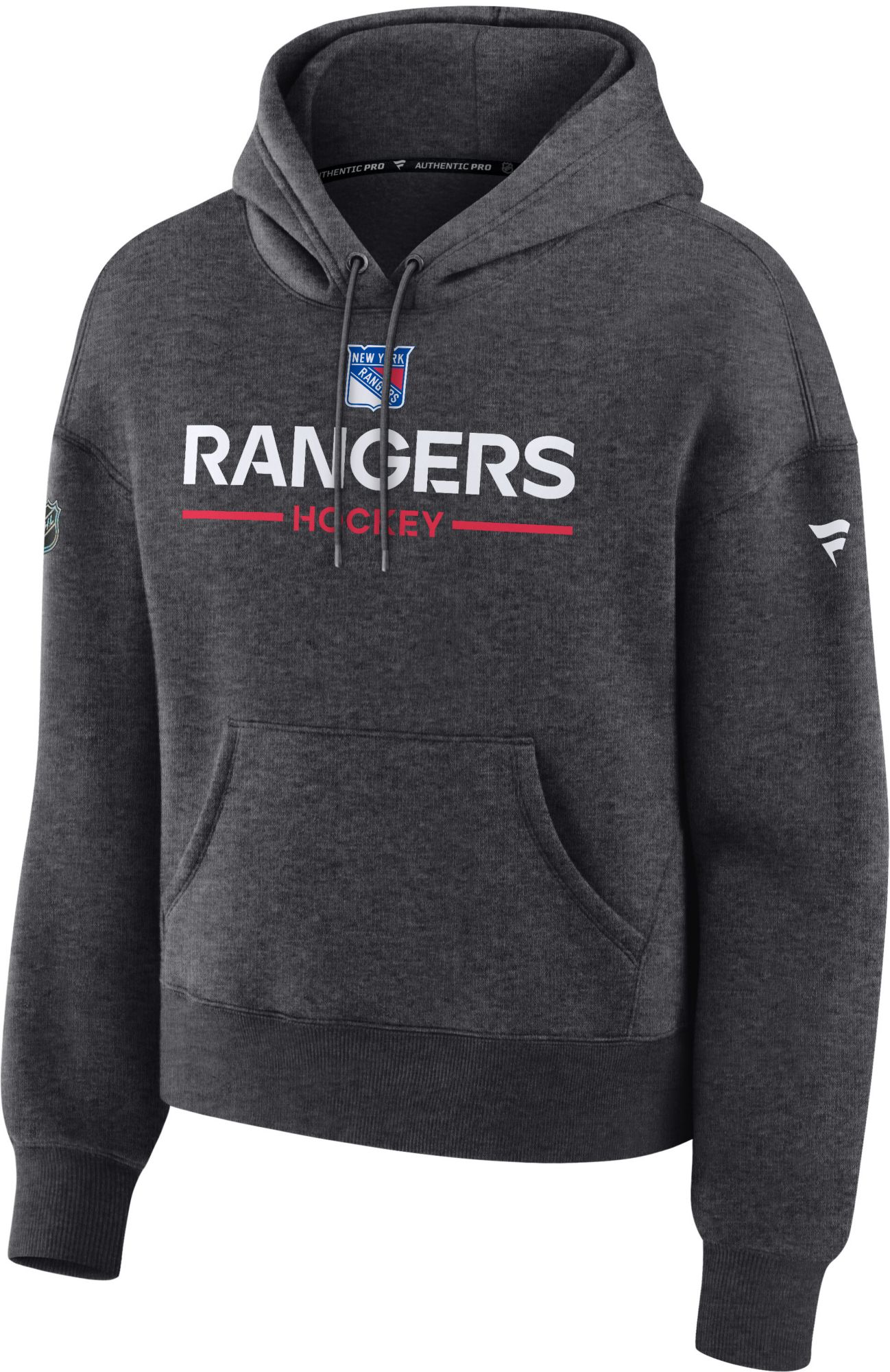 NHL Women's New York Rangers Grey Primary Rink Pullover Hoodie product image