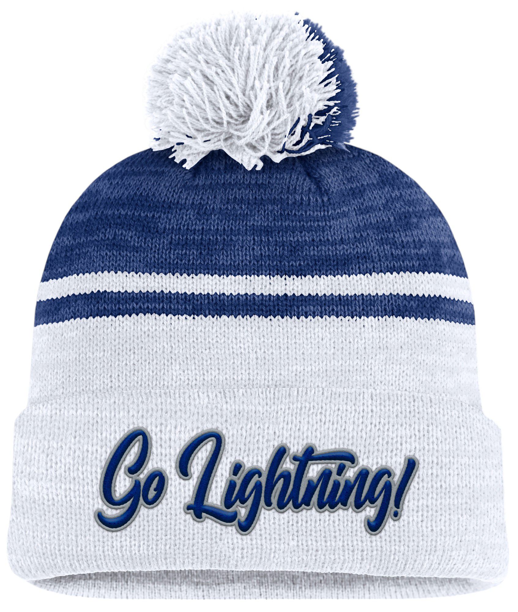 NHL Women's Tampa Bay Lightning 2024 Winger Blue Pom Beanie Dick's