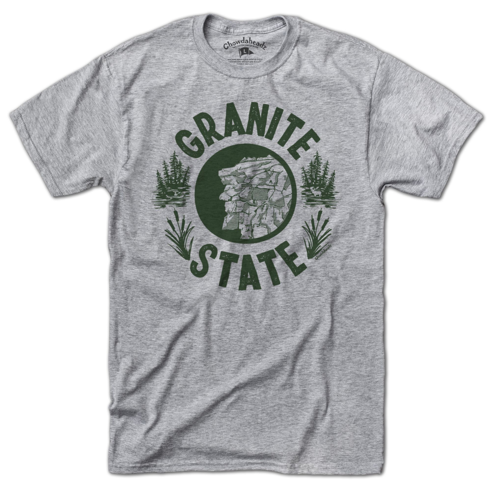 Chowdaheadz Adult New Hampshire Granite State T-Shirt product image