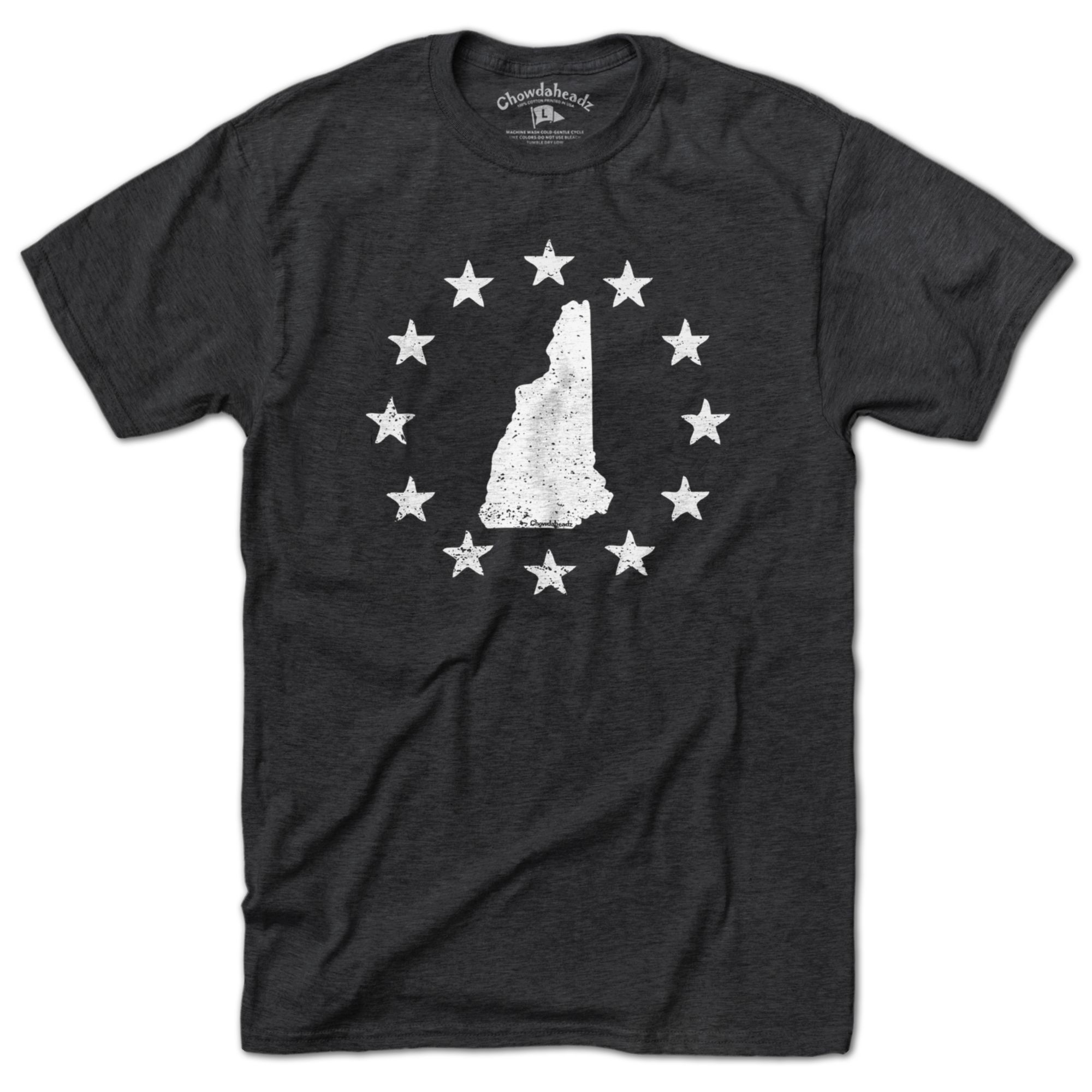 Chowdaheadz Adult New Hampshire Outline T-Shirt product image