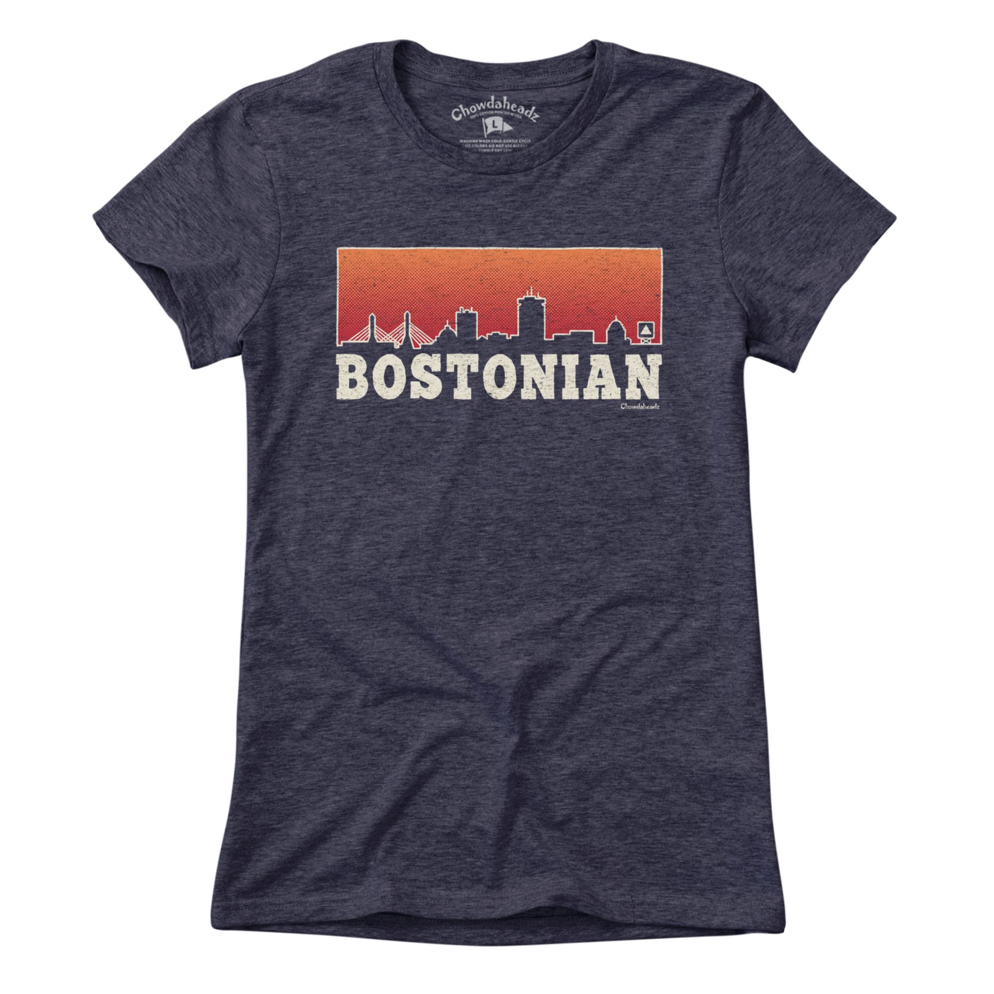 Chowdaheadz Women's Massachusetts Skyline T-Shirt product image