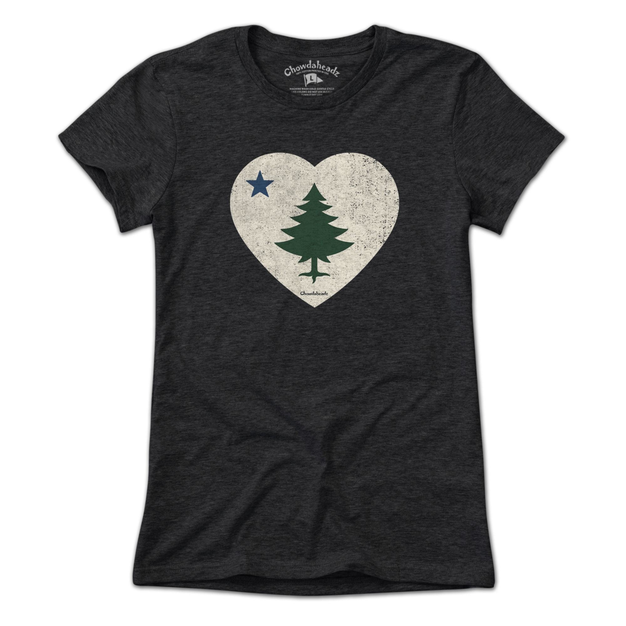Chowdaheadz Women's Maine State Flag T-Shirt product image
