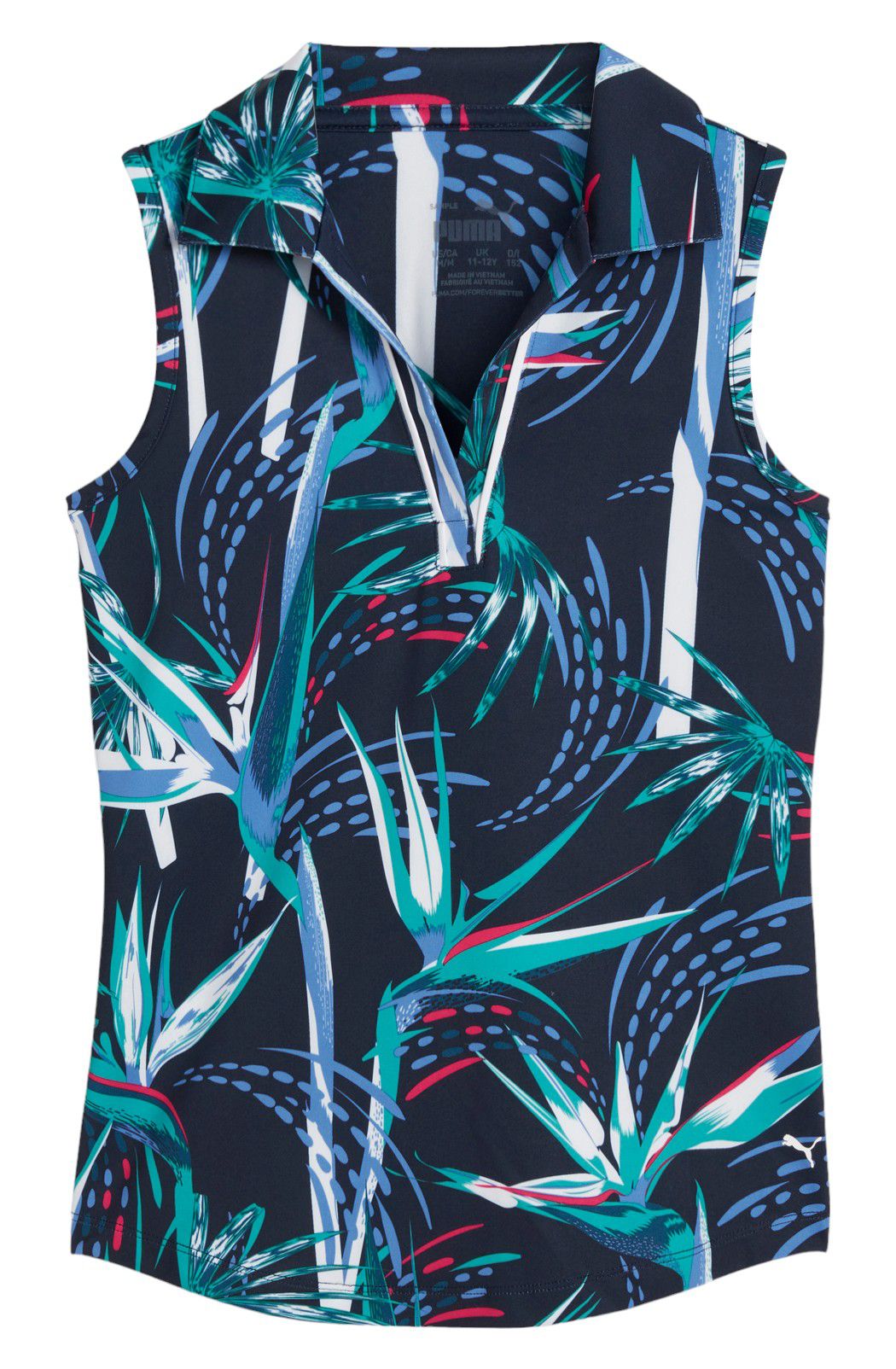 PUMA Girls' Sleeveless Paradise Golf Polo product image