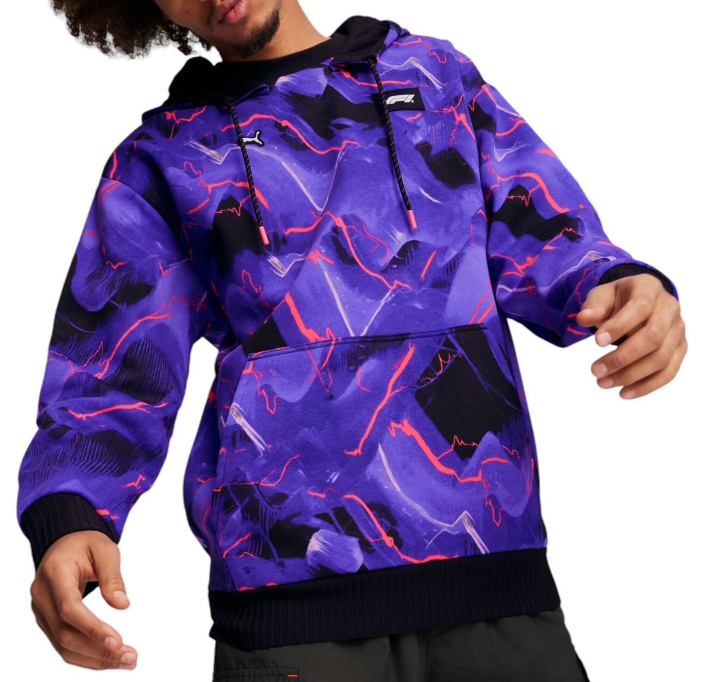 Puma neon hoodie sale