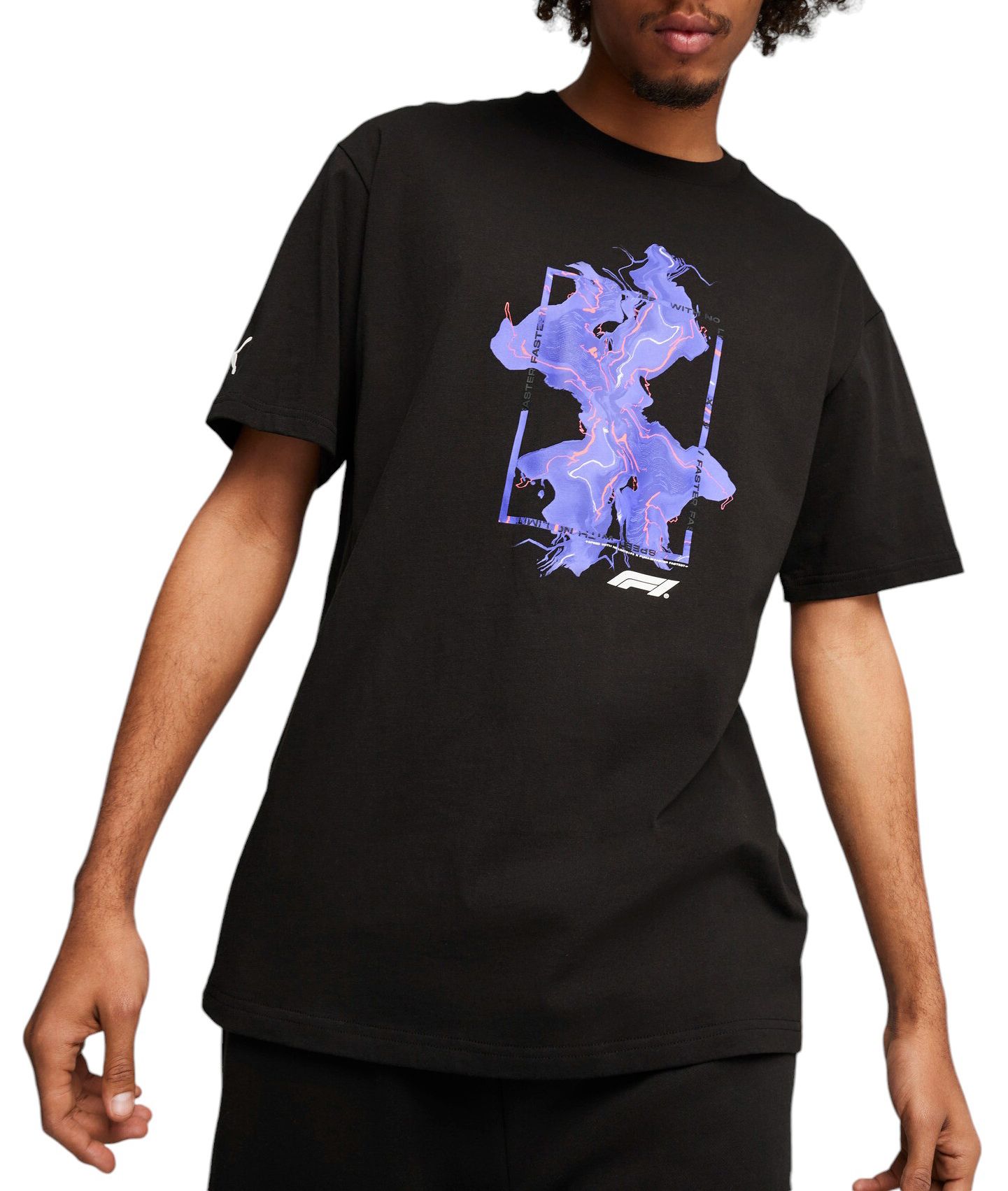 Puma Adult F1 Racing Neon Energy Black T-Shirt product image