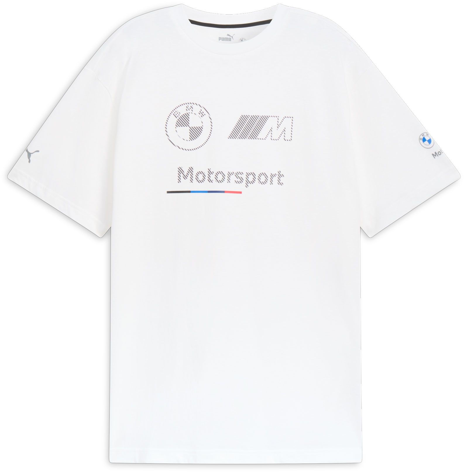 Puma Men's BMW Racing Essential Logo Stripe White T-Shirt product image