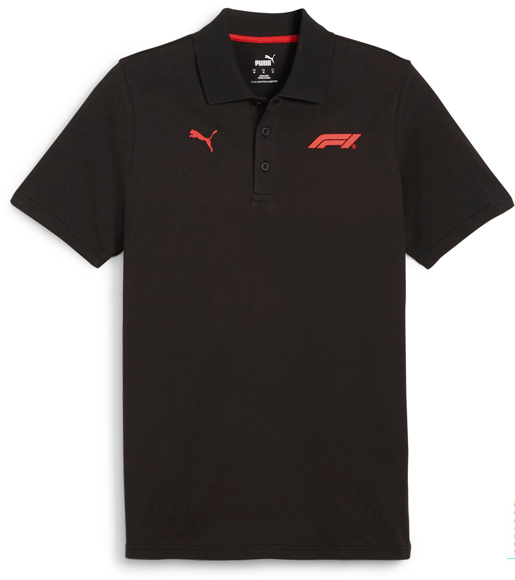 Puma Men's F1 Racing Black Logo Polo product image